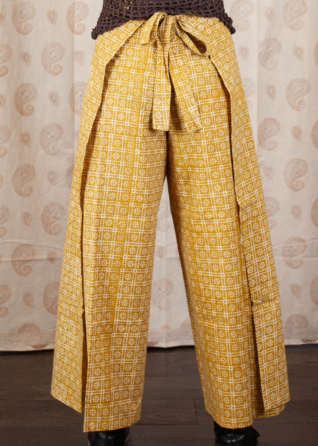 Pantalon SARASWATI -  Coton bio - Imprimé Bartakap