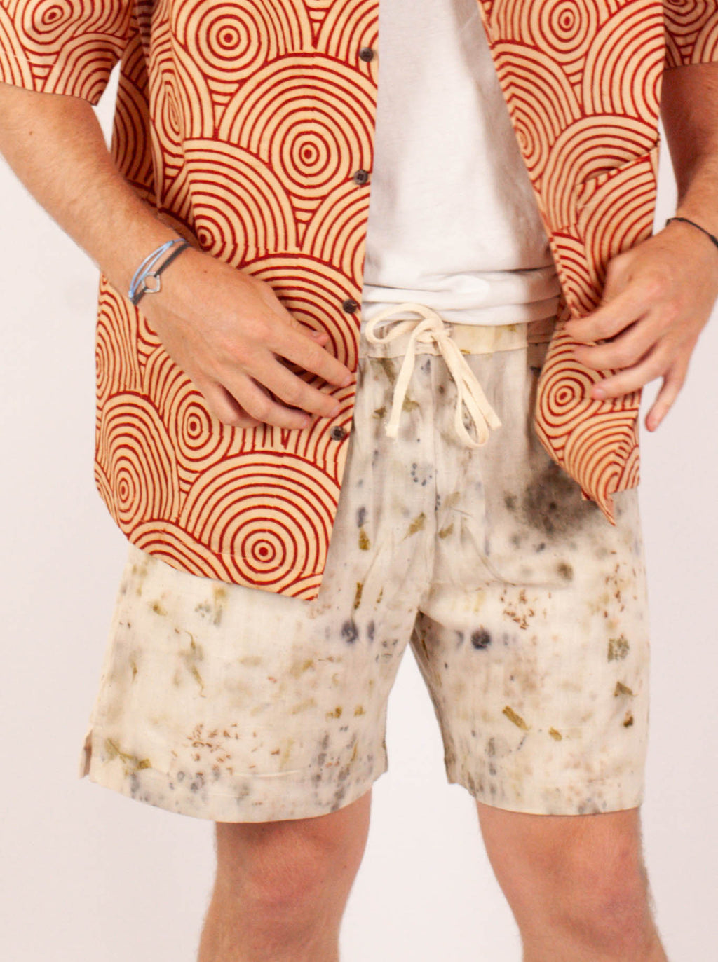 Short Bhuj - Kala coton - Imprimé AANAND (joie)