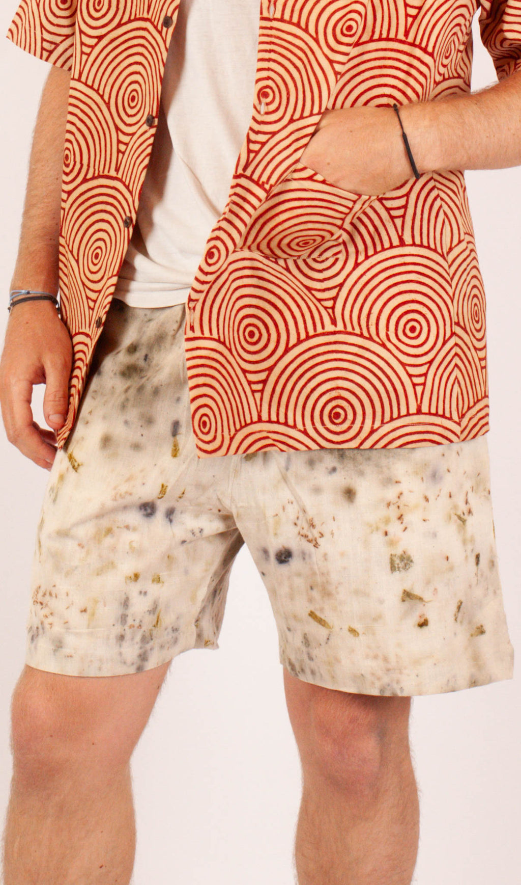 Short Bhuj - Kala coton - Imprimé AANAND (joie)