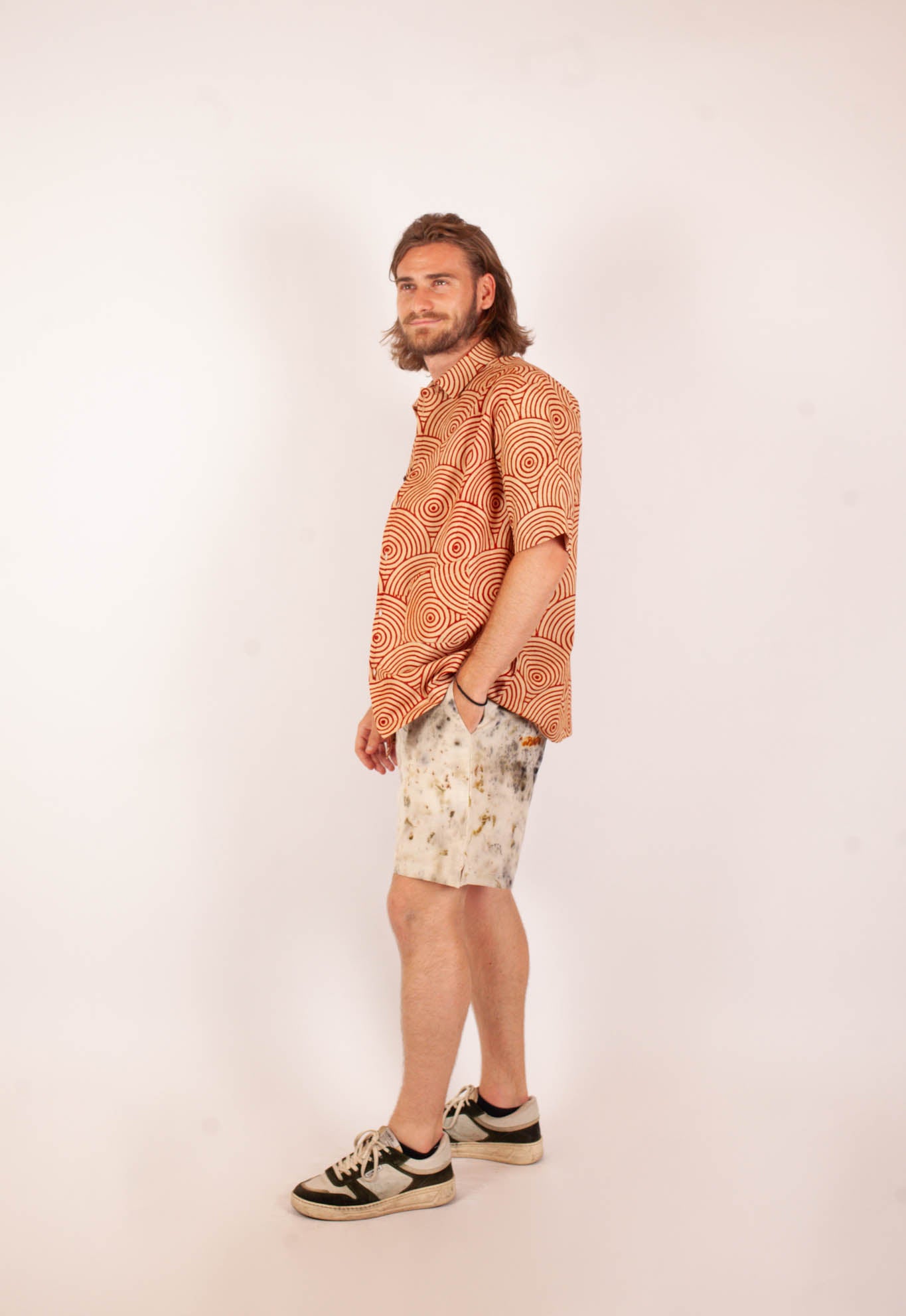 Short Bhuj - Kala coton - Imprimé AANAND (joie)