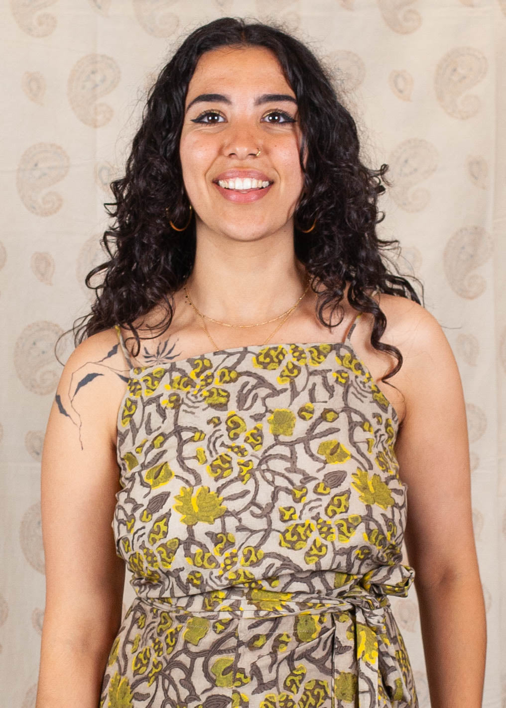 Top Mounica - Coton bio - Imprimé KHILANA (floraison)