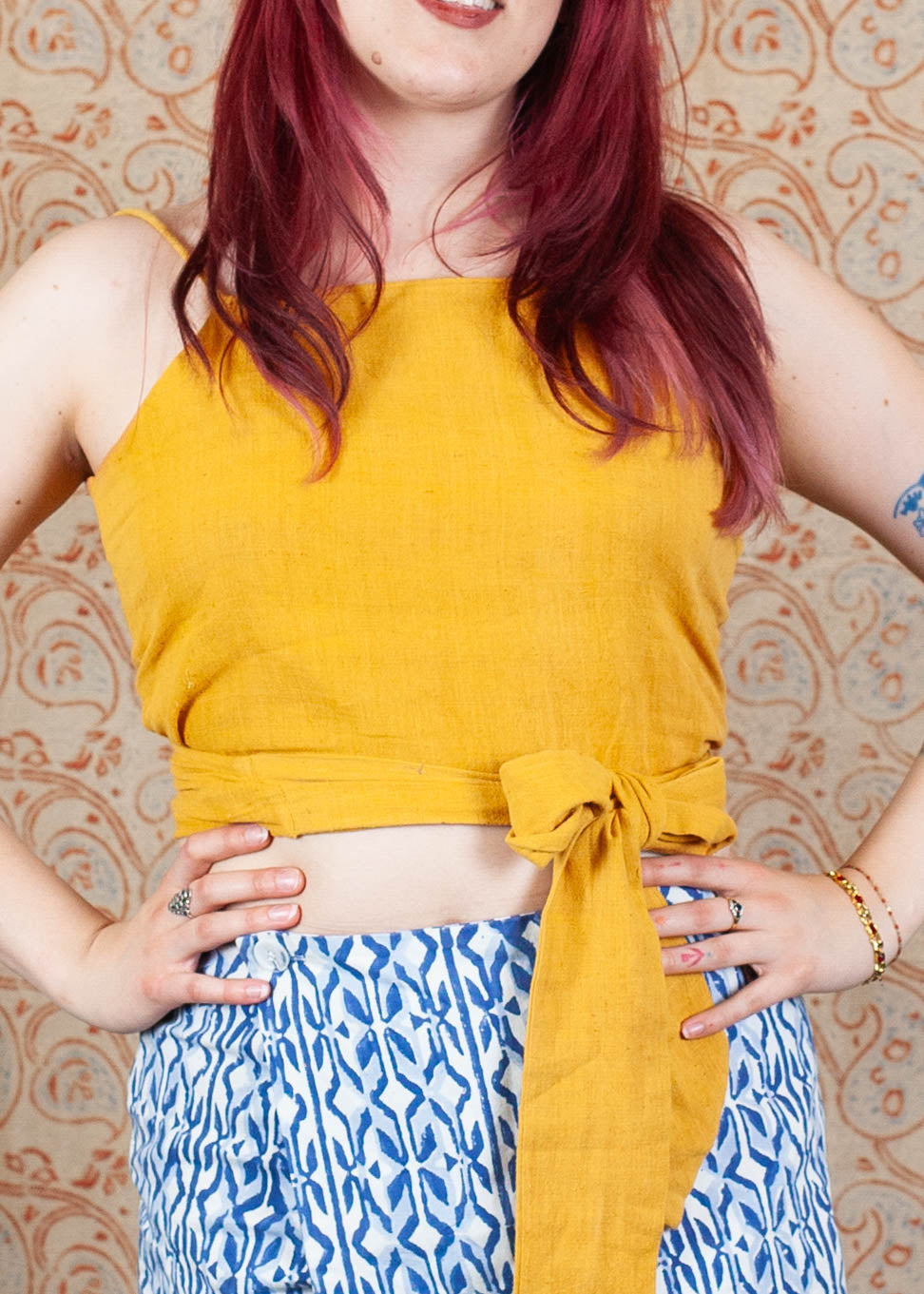 Top Mounica -Orange Kala