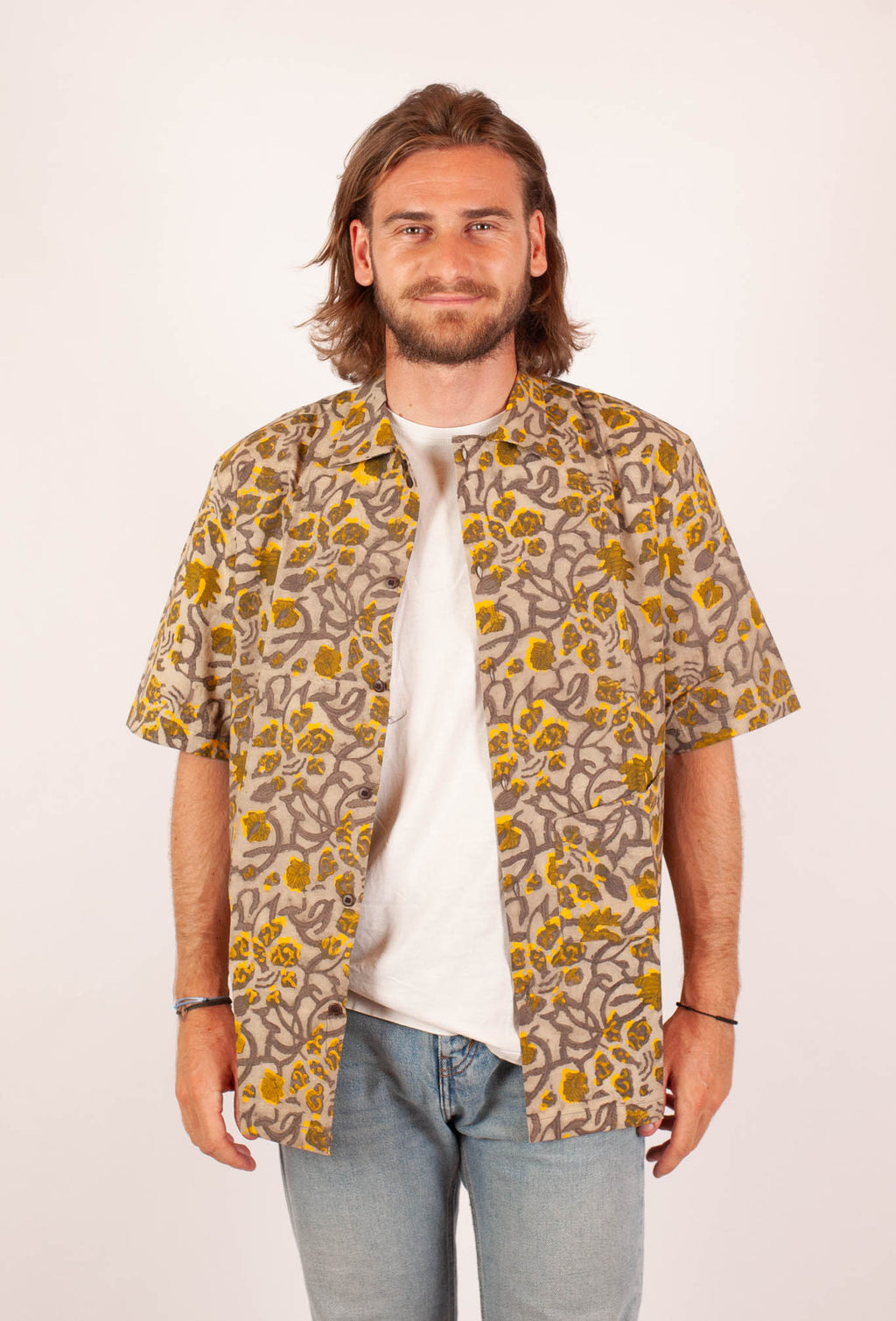 Chemise Linga - Coton bio - Imprimé KHILANA (floraison)