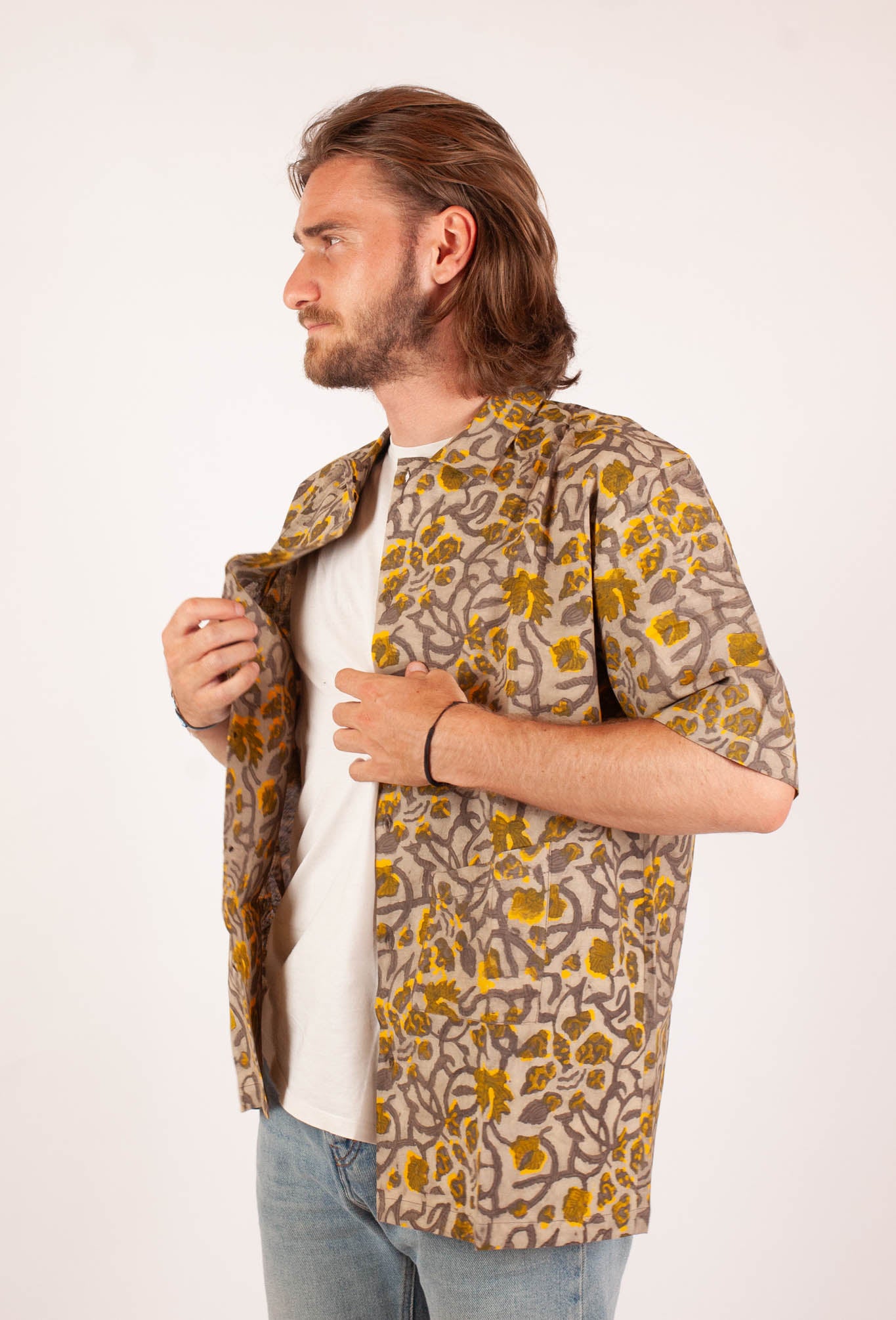 Chemise Linga - Coton bio - Imprimé KHILANA (floraison)