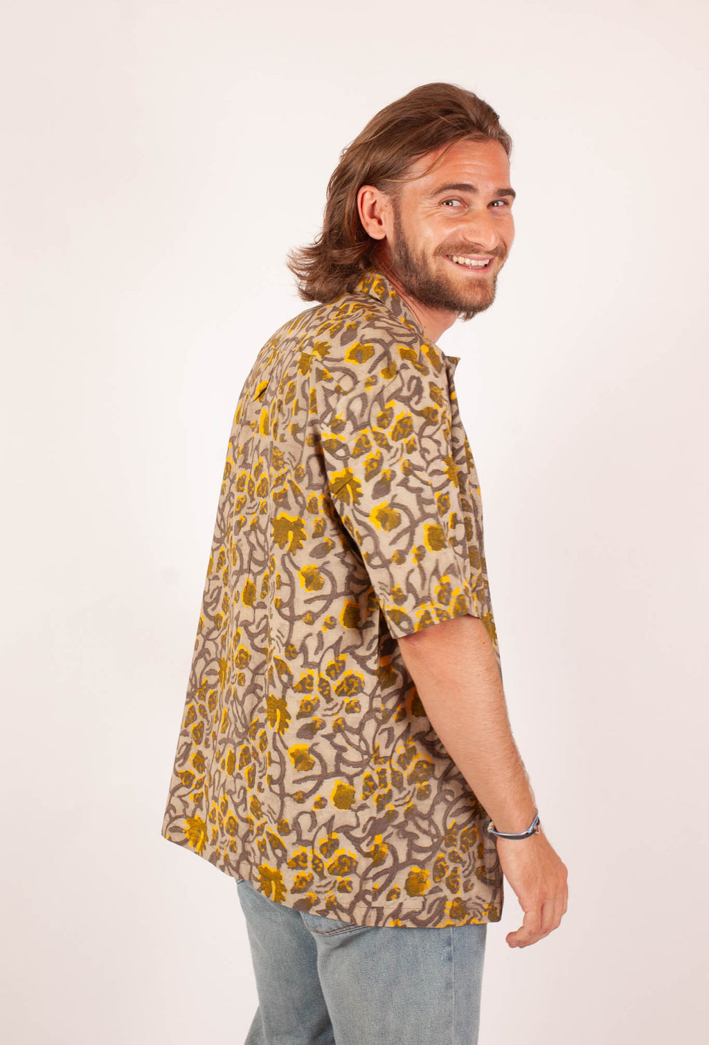 Chemise Linga - Coton bio - Imprimé KHILANA (floraison)