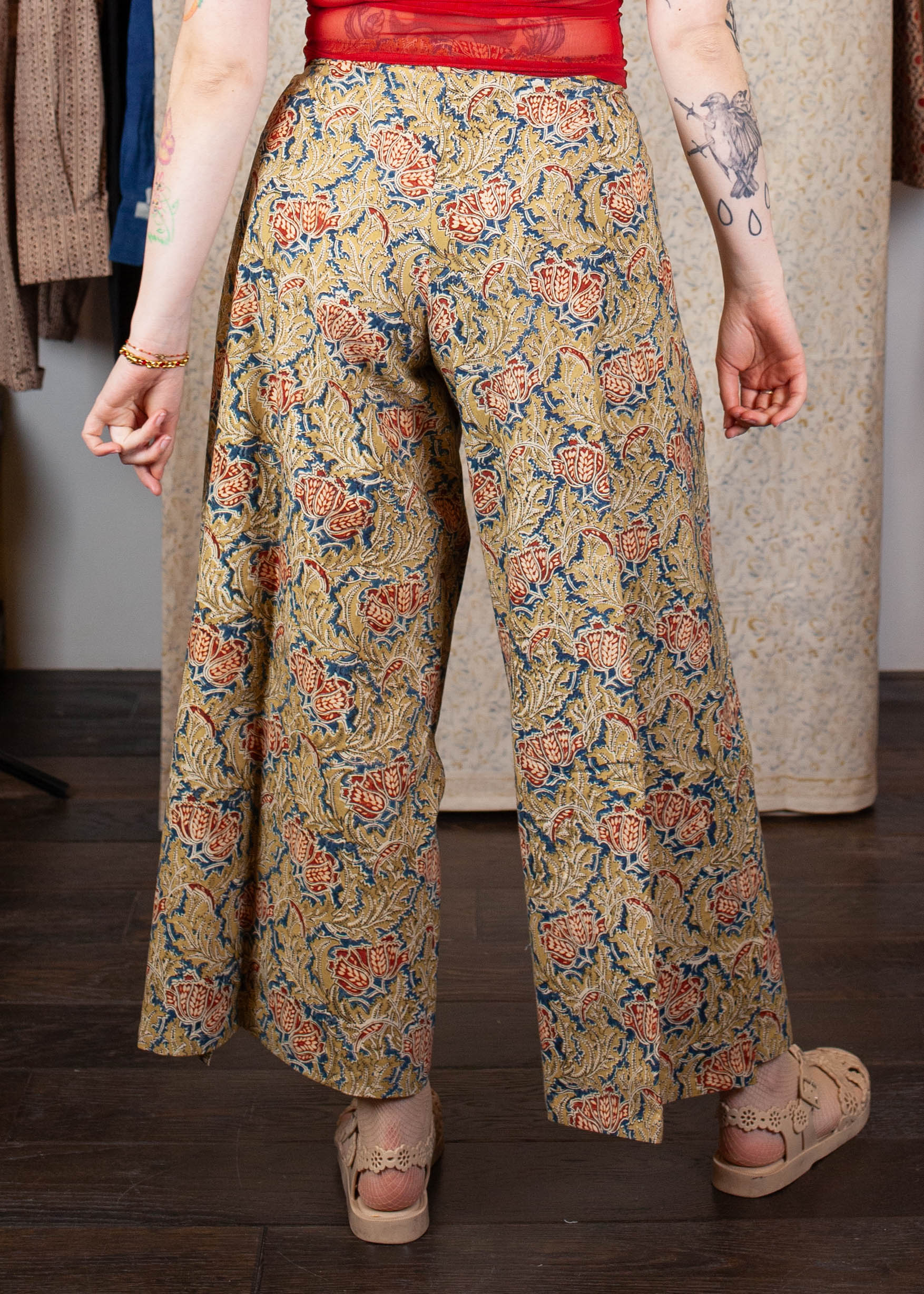 Pantalon SARASWATI - Coton bio - Imprimé Japanese Flower