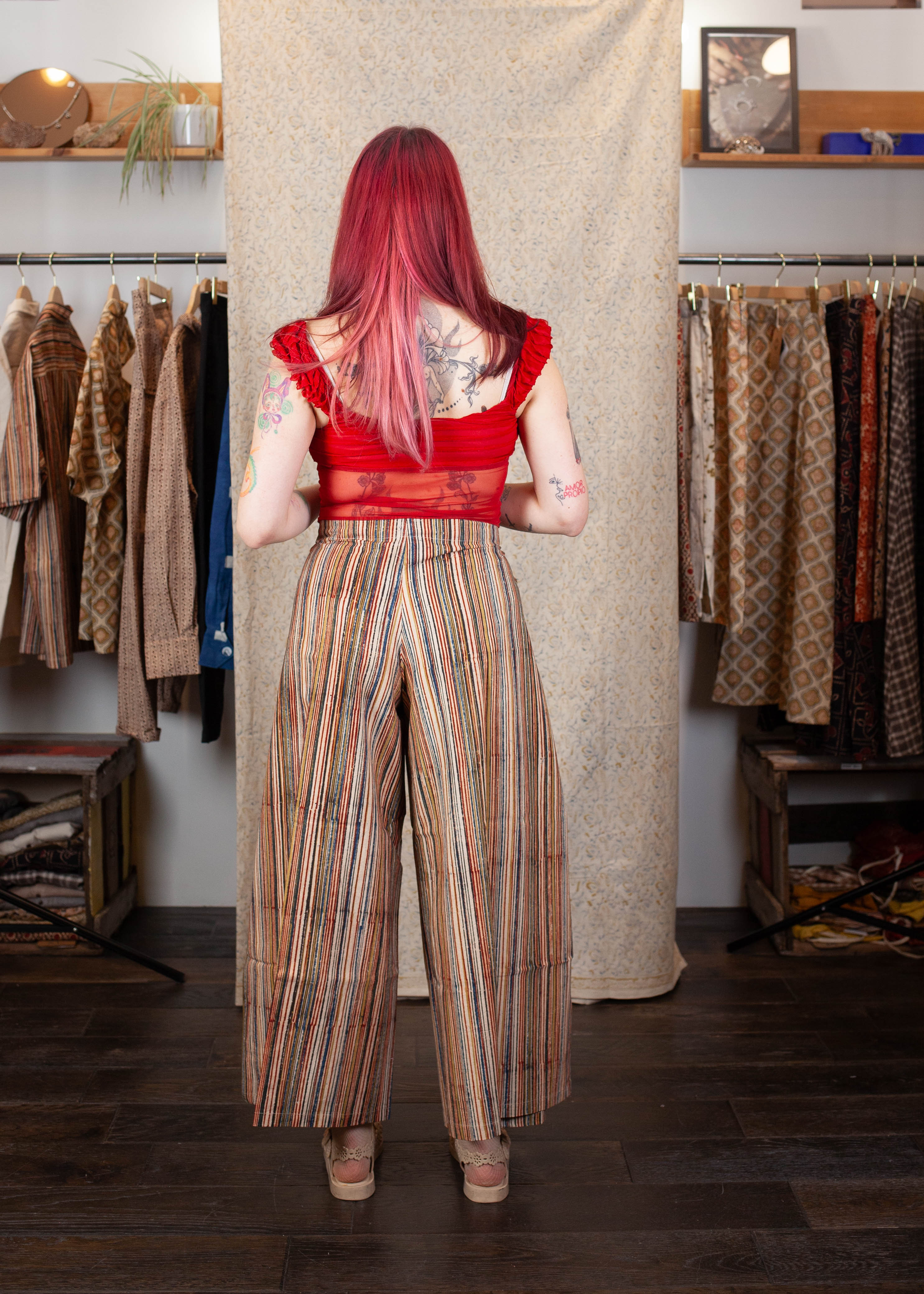 Pantalon Saraswati - Imprimé ARUNACHALA - coton bio