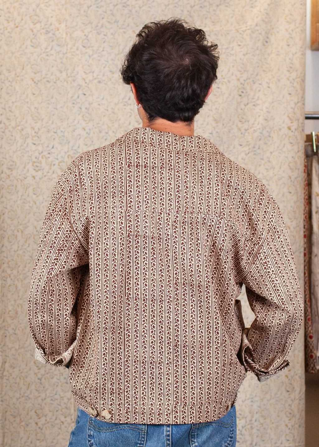 Veste SKANDA- Denim bio - imprimé UDAAN (envol)