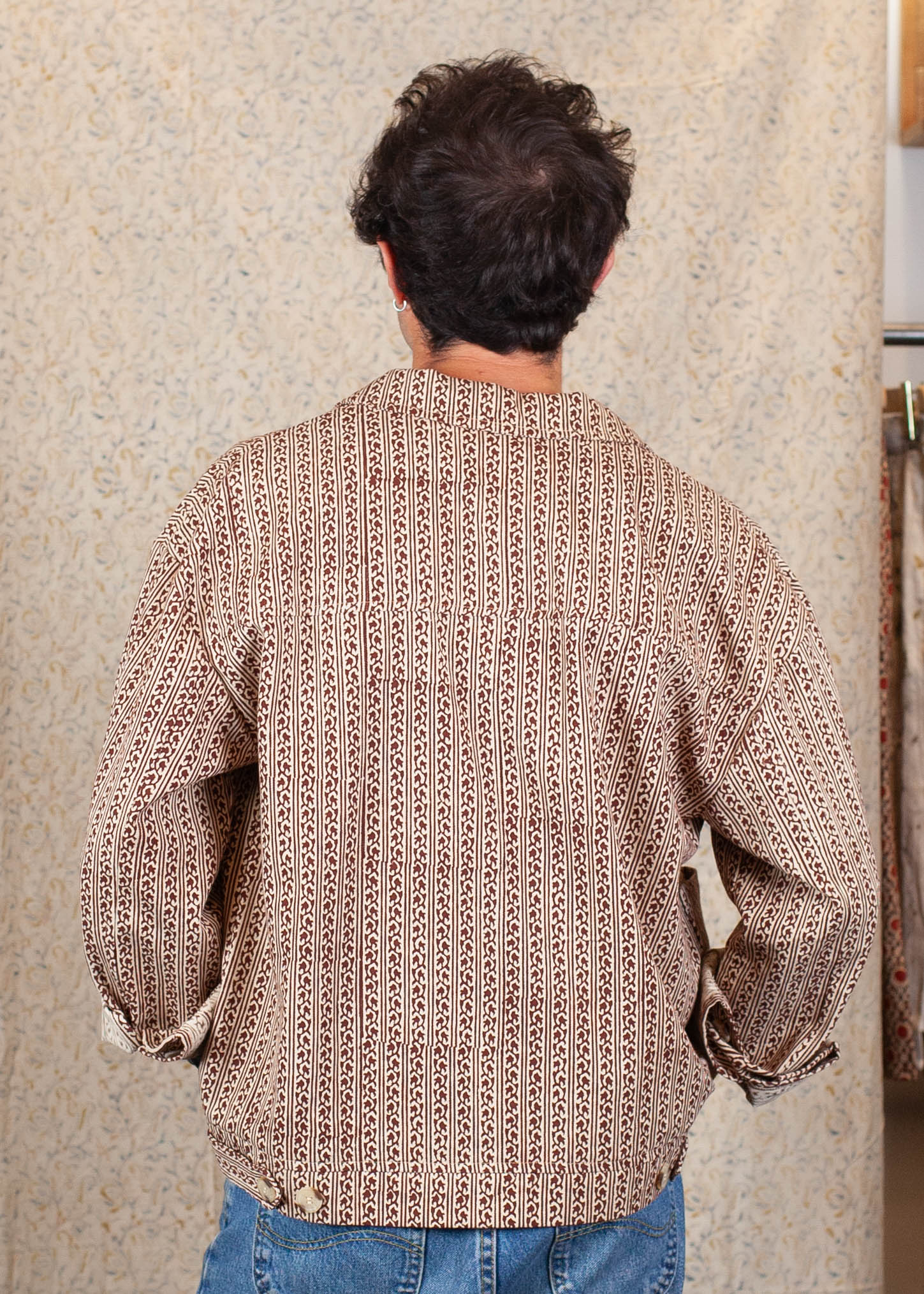Veste SKANDA- Denim bio - imprimé UDAAN (envol)