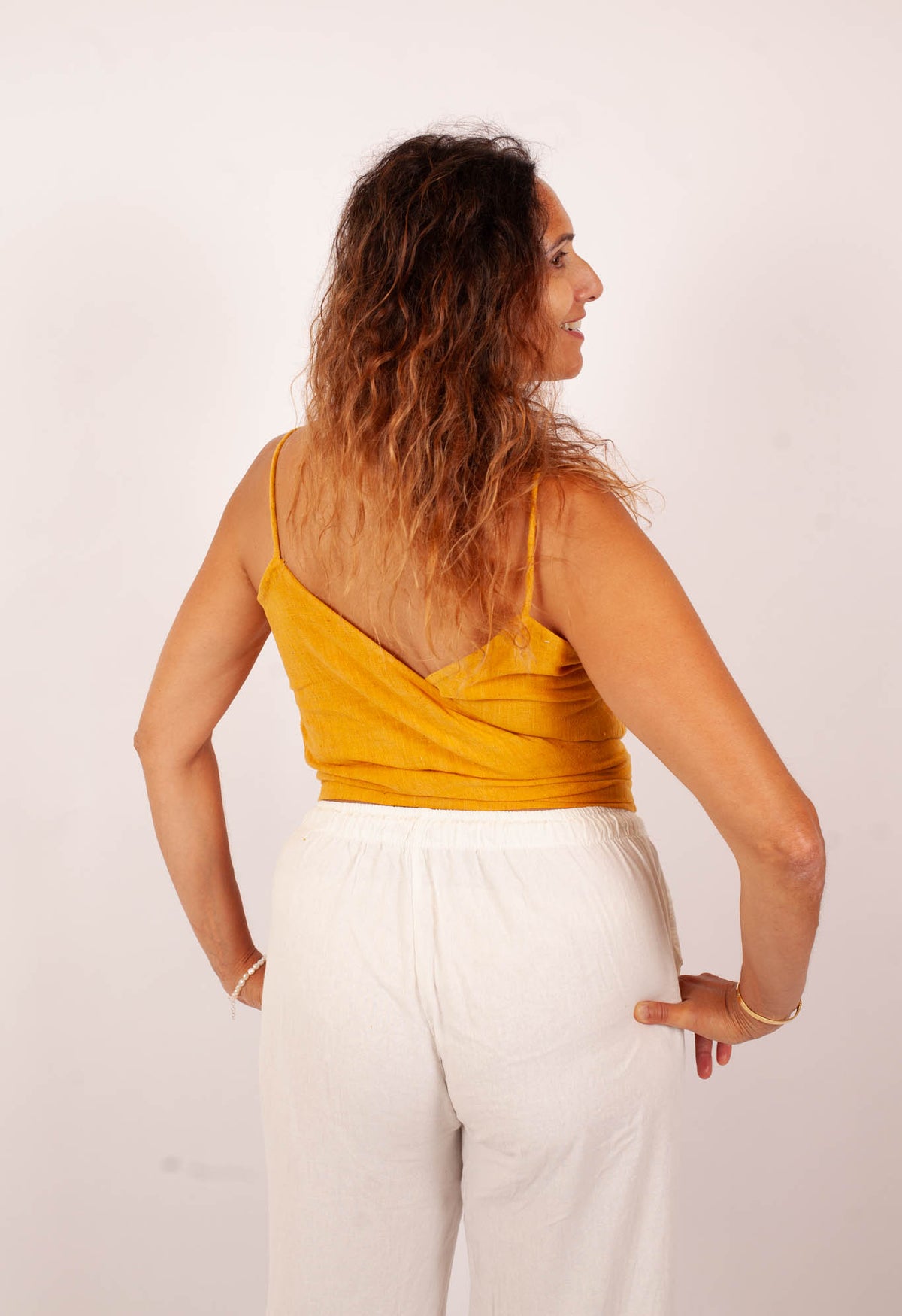 Top Mounica -Orange Kala