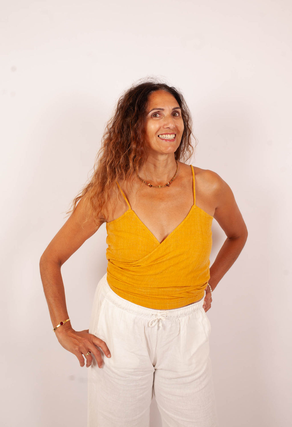 Top Mounica -Orange Kala