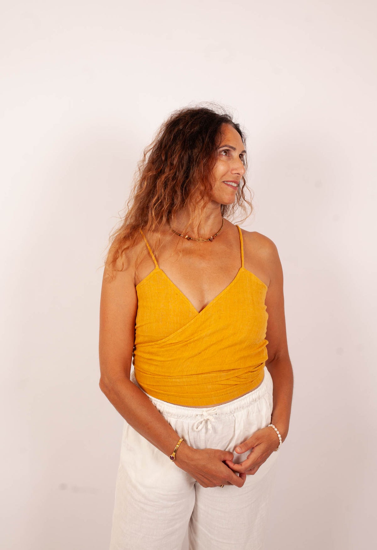 Top Mounica -Orange Kala
