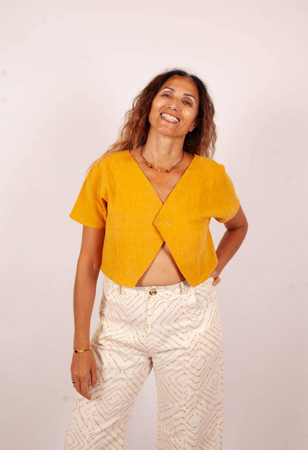 Top PALAKOLLU - Orange Kala