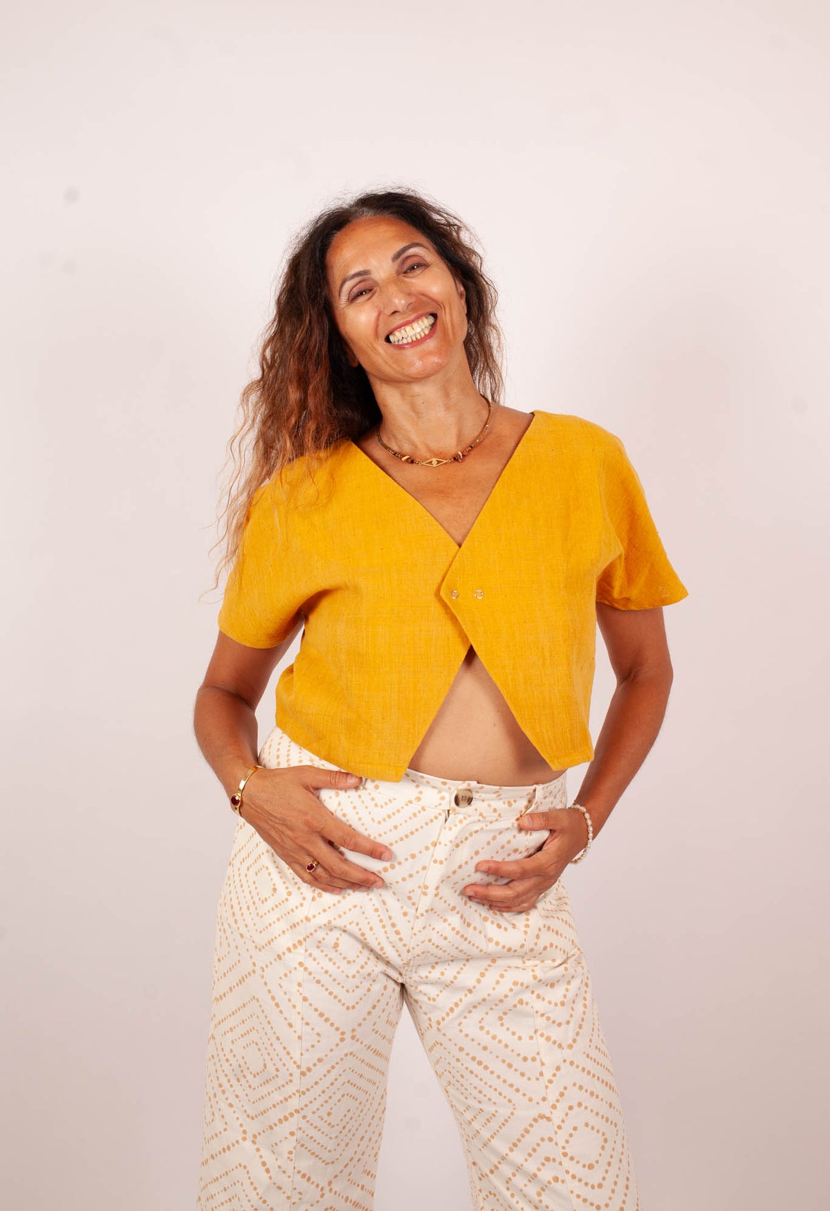 Top PALAKOLLU - Orange Kala