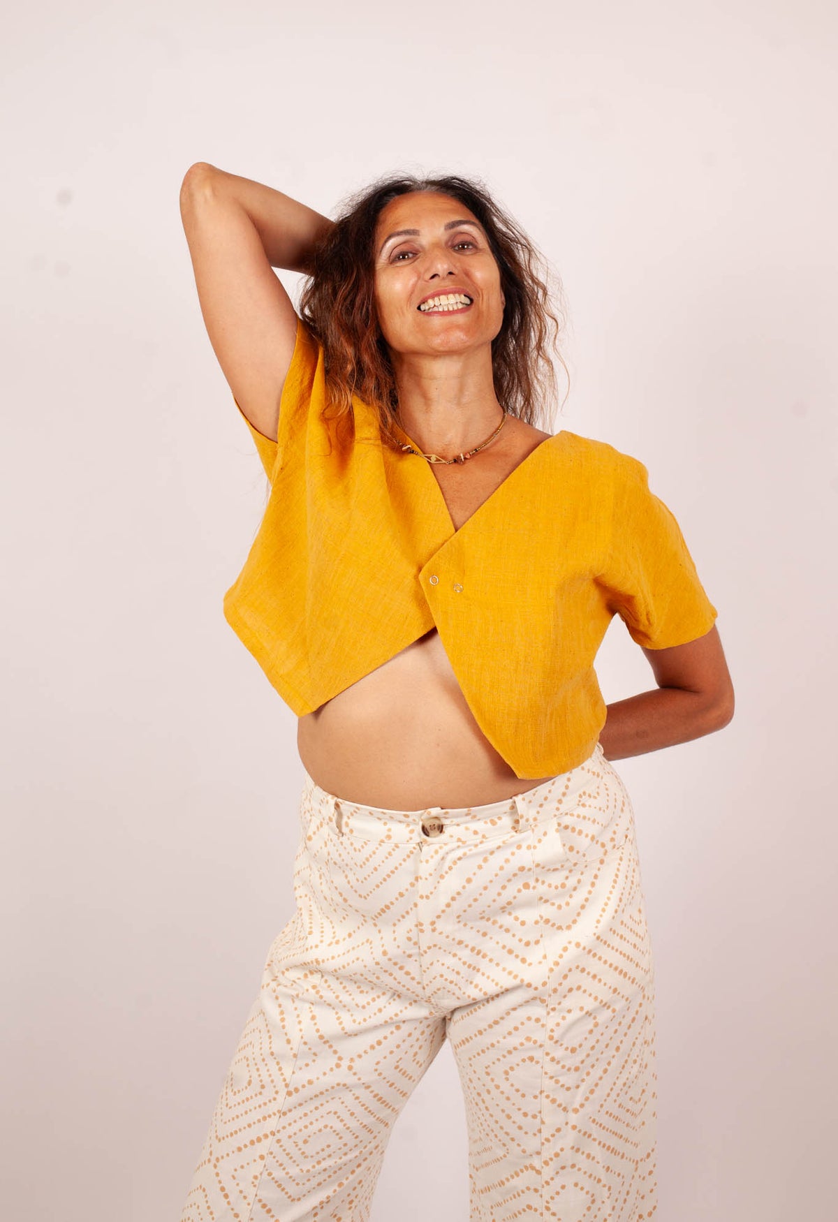 Top PALAKOLLU - Orange Kala