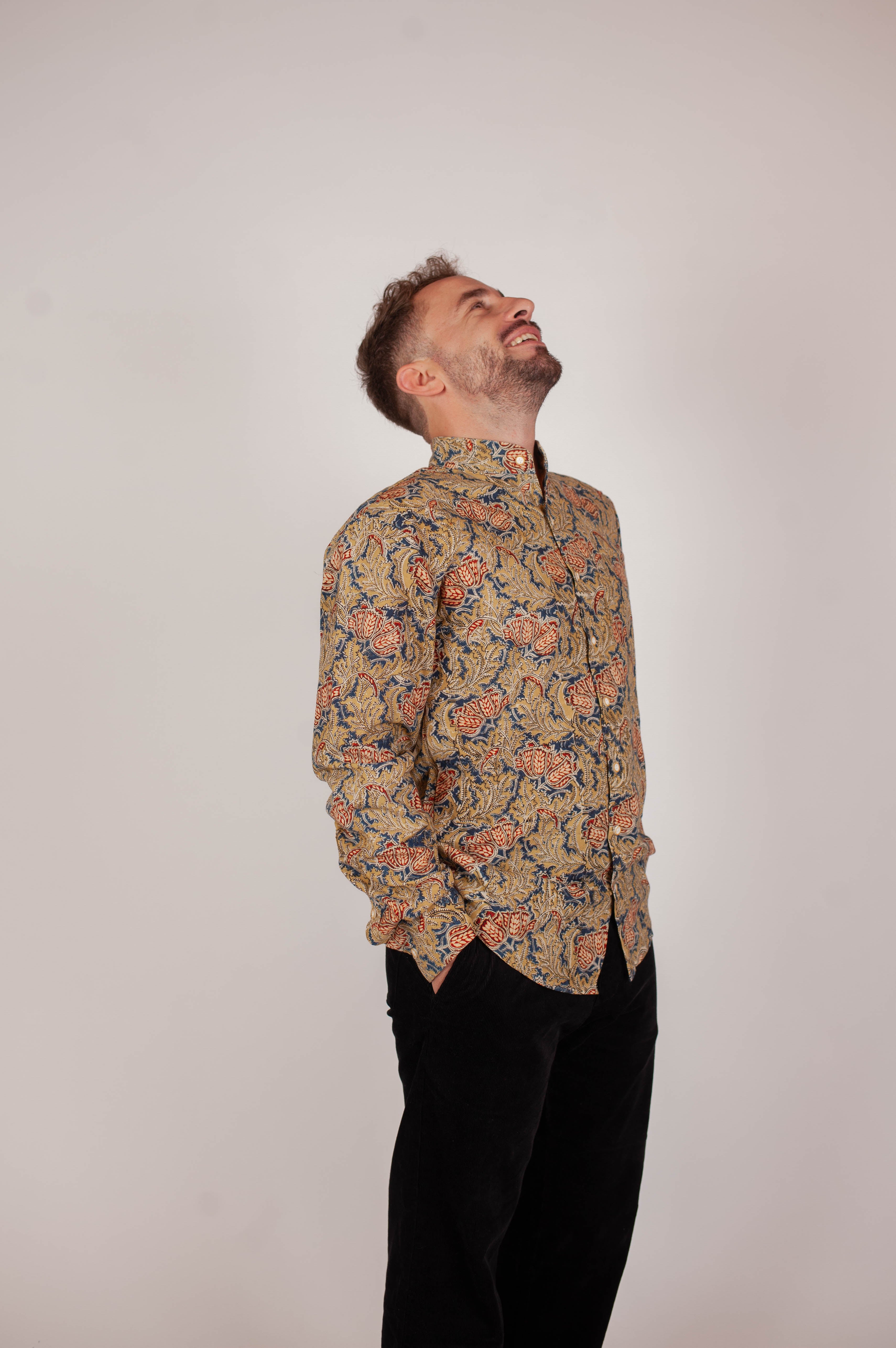 Chemise DARAMSHALA  - Imprimé Japanese Flower - Coton bio