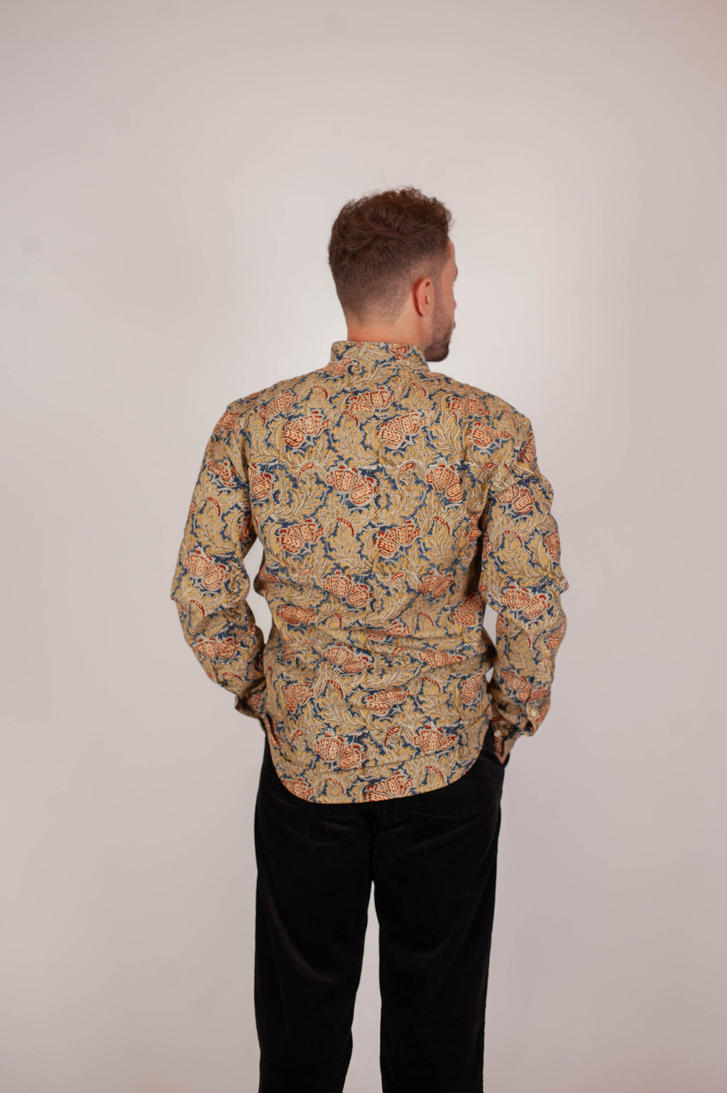 Chemise DARAMSHALA  - Imprimé Japanese Flower - Coton bio