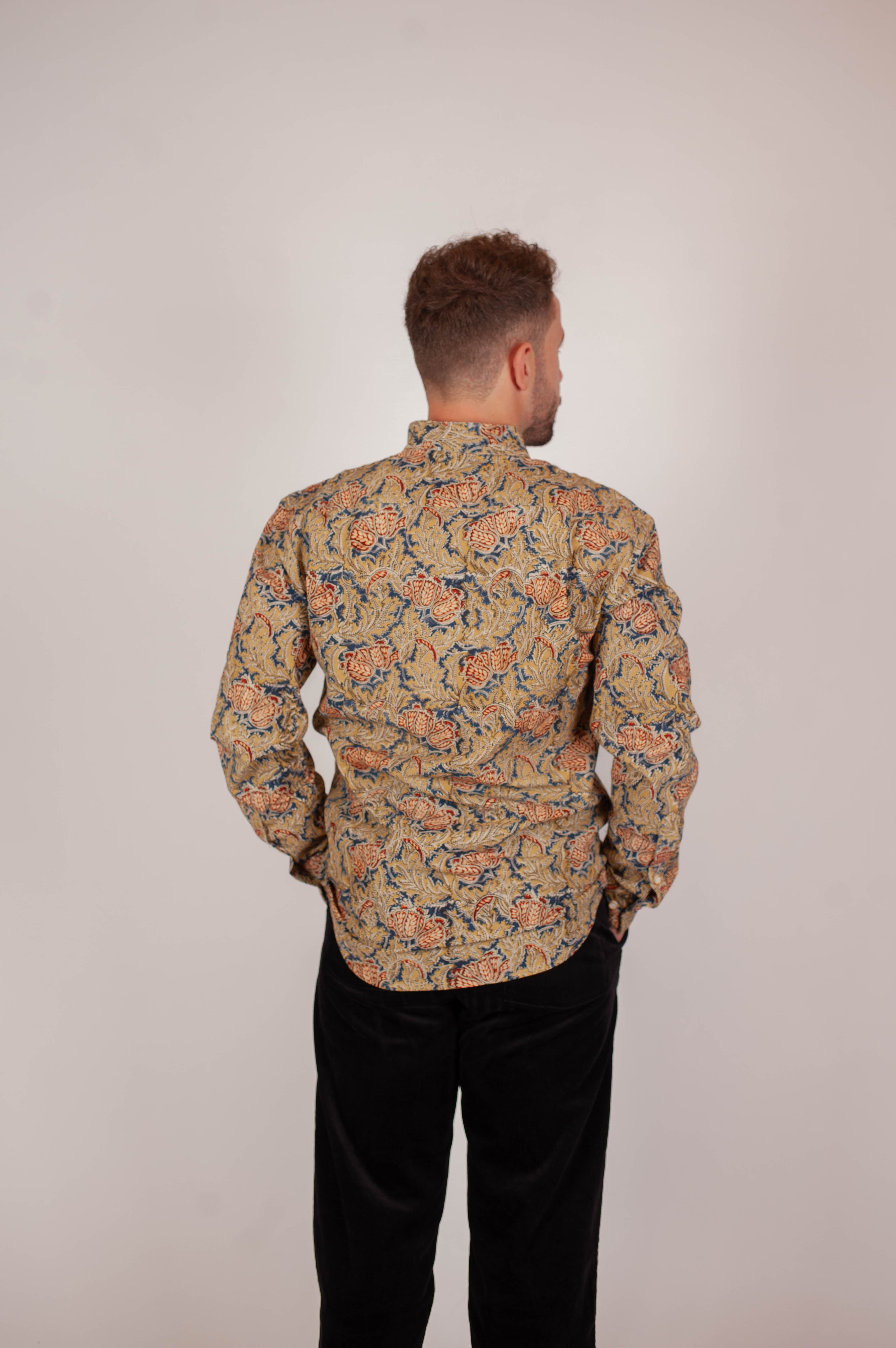 Chemise DARAMSHALA  - Imprimé Japanese Flower - Coton bio