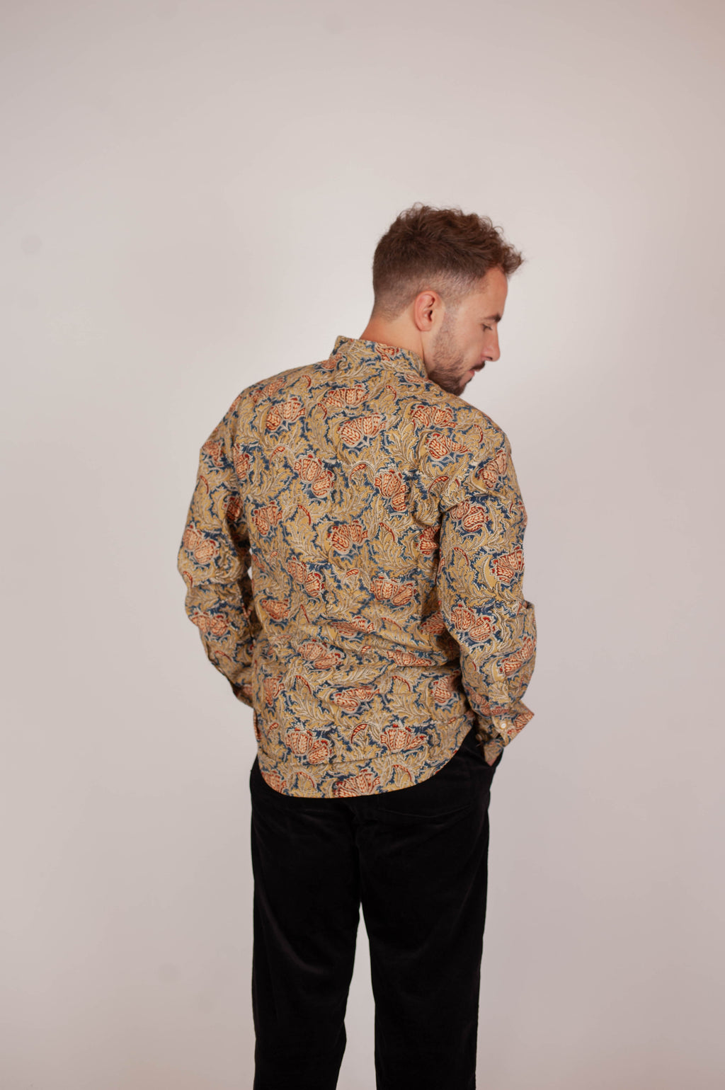 Chemise DARAMSHALA  - Imprimé Japanese Flower - Coton bio