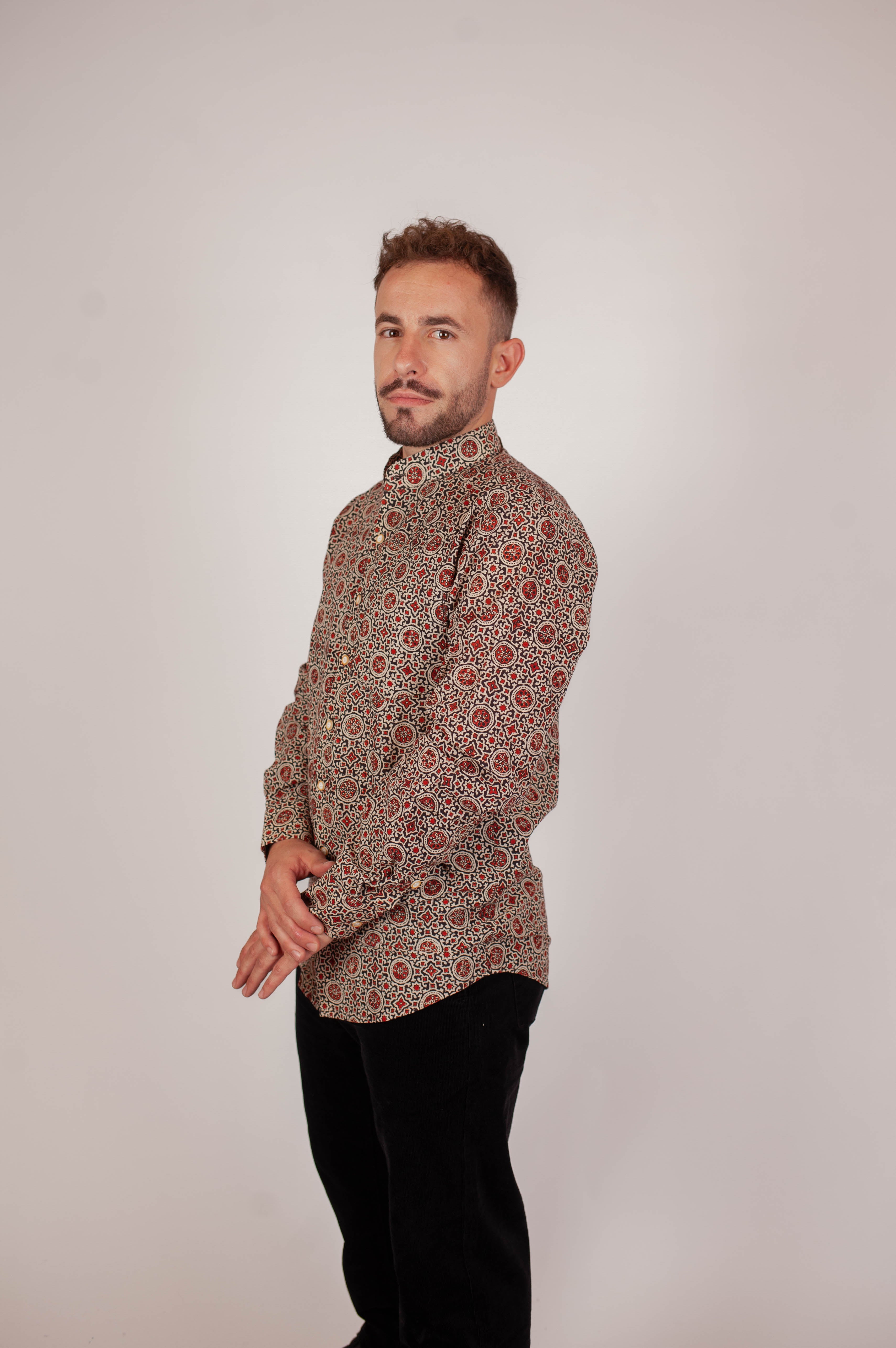 Chemise DARAMSHALA  - Imprimé Mojaik - Coton bio