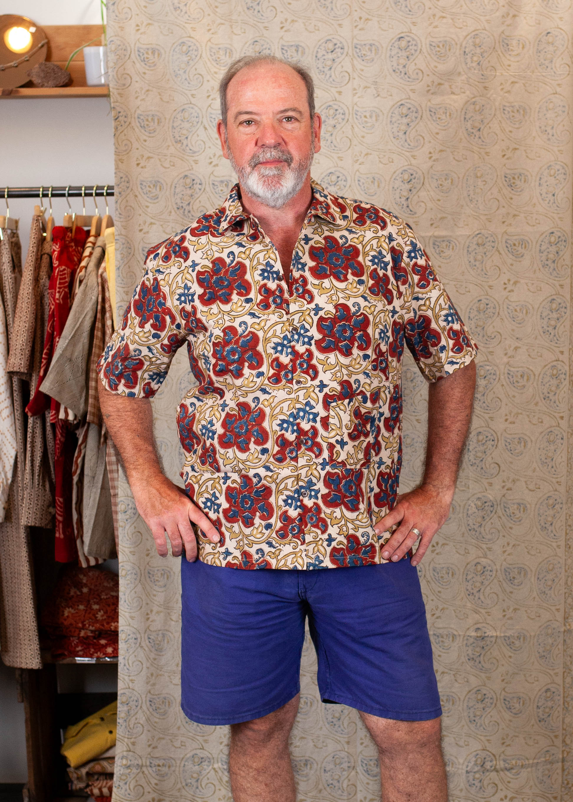 Chemise Linga - COTON BIO - Imprimé LOTUS