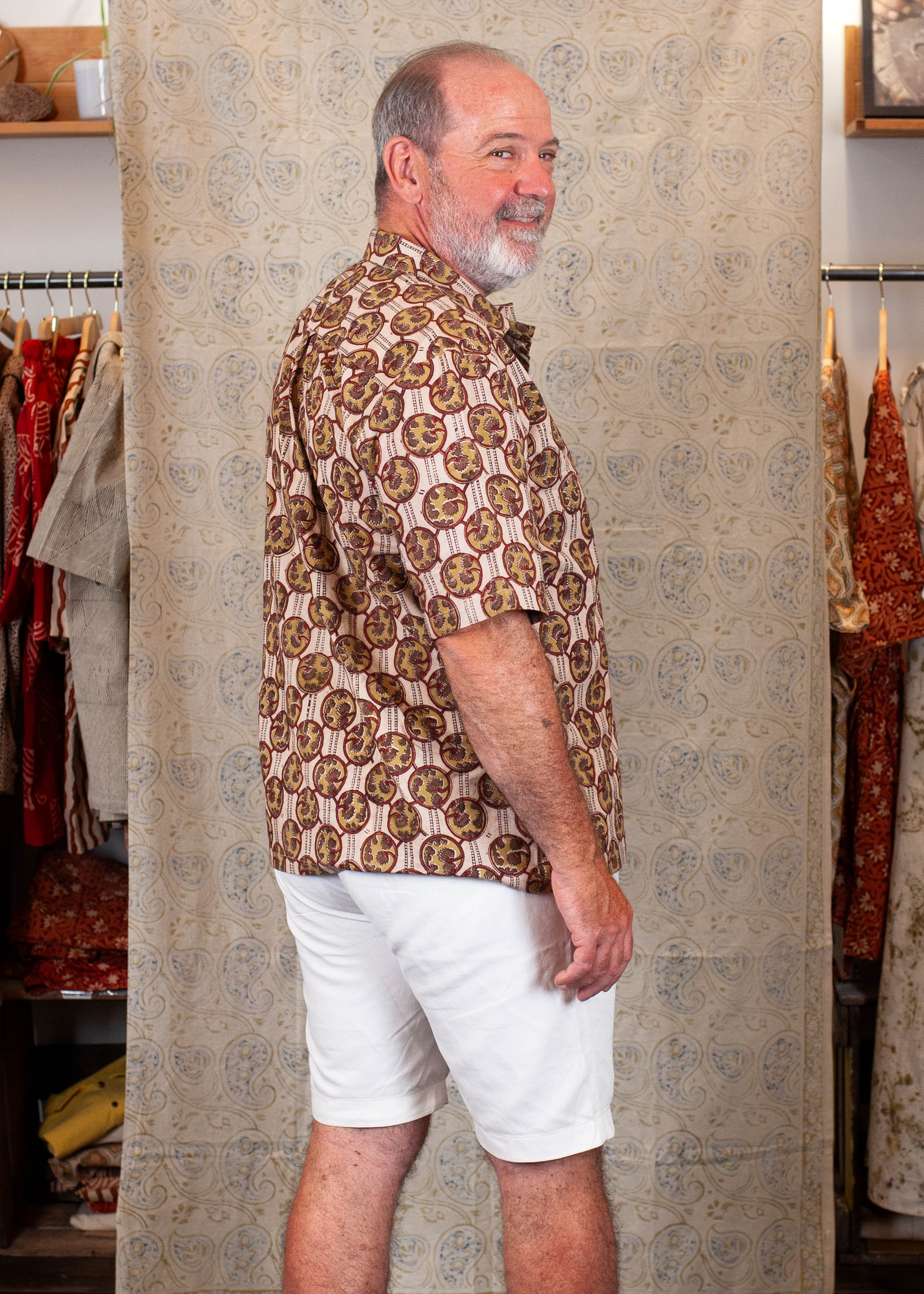 Chemise Linga - COTON BIO - Imprimé JAD (RACINES)