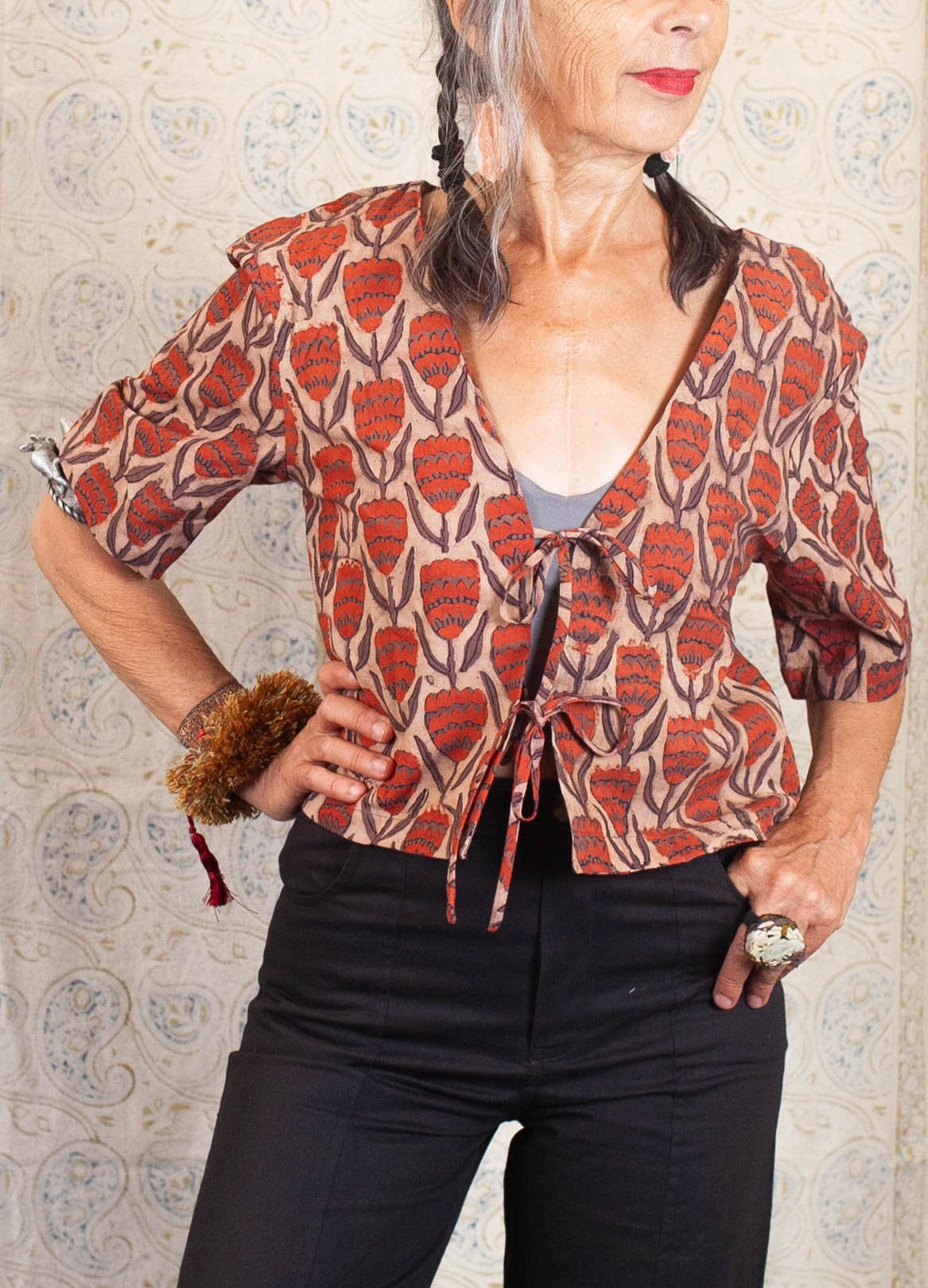 Top BOBILLI - Coton bio - Imprimé TYOOLIP