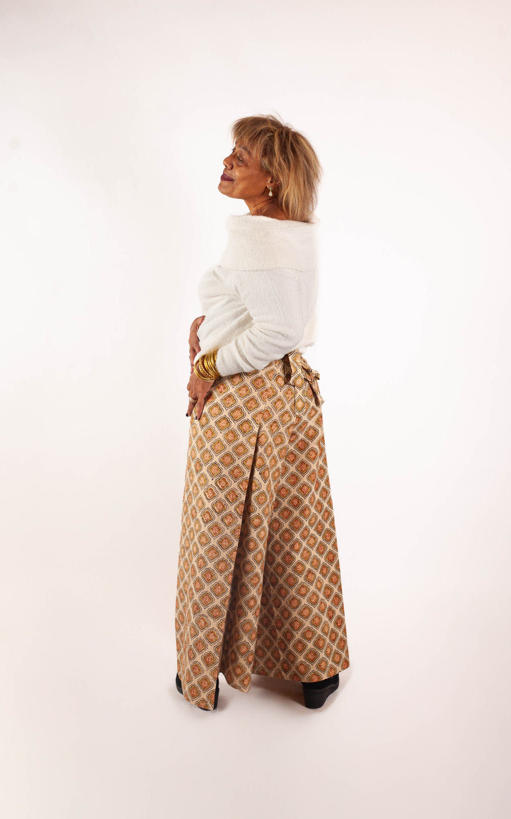 Pantalon SARASWATI -  Coton bio - Imprimé VISTAAR (expansion)