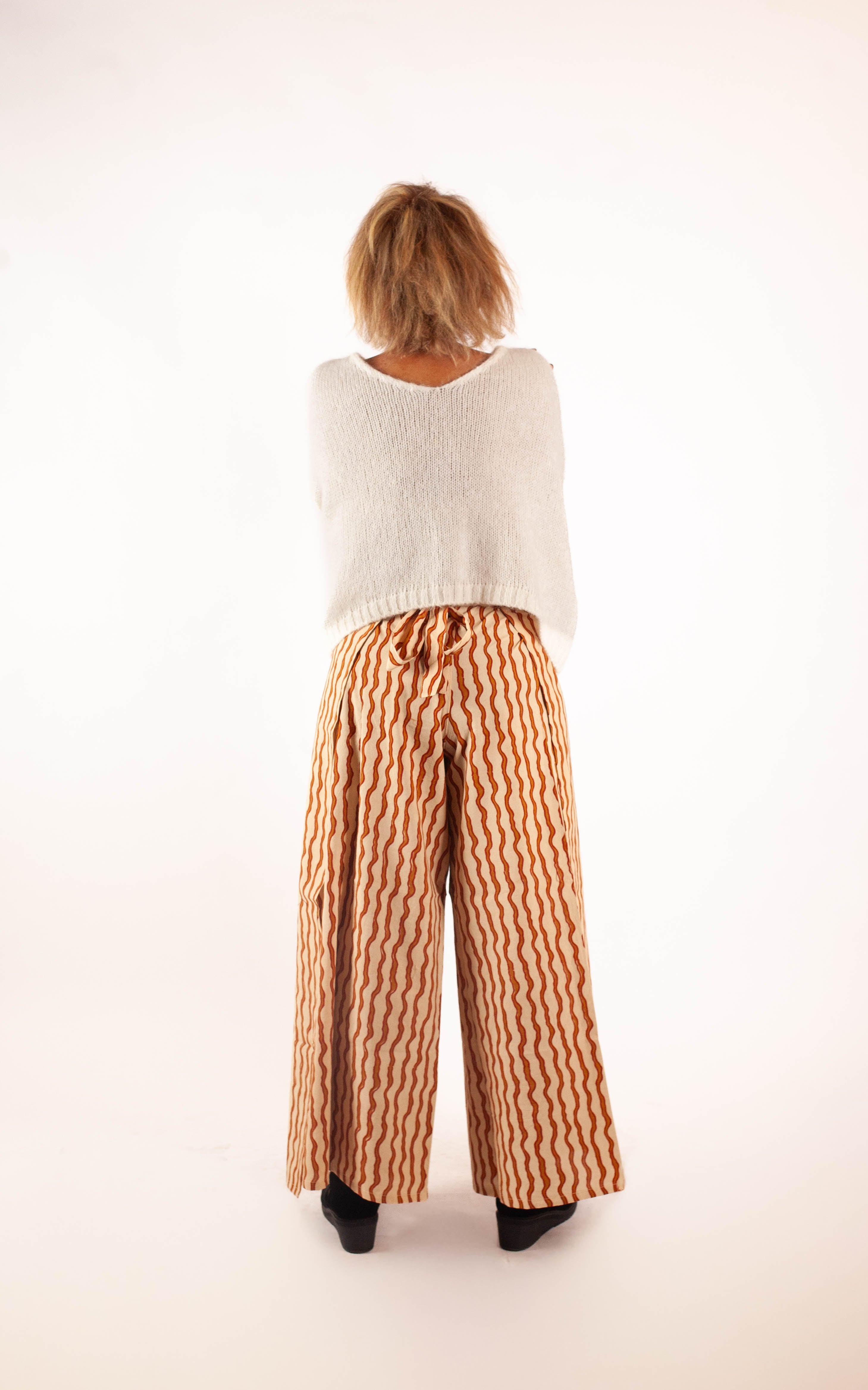 Pantalon SARASWATI - Coton bio - Imprimé KSHAN (l'instant)