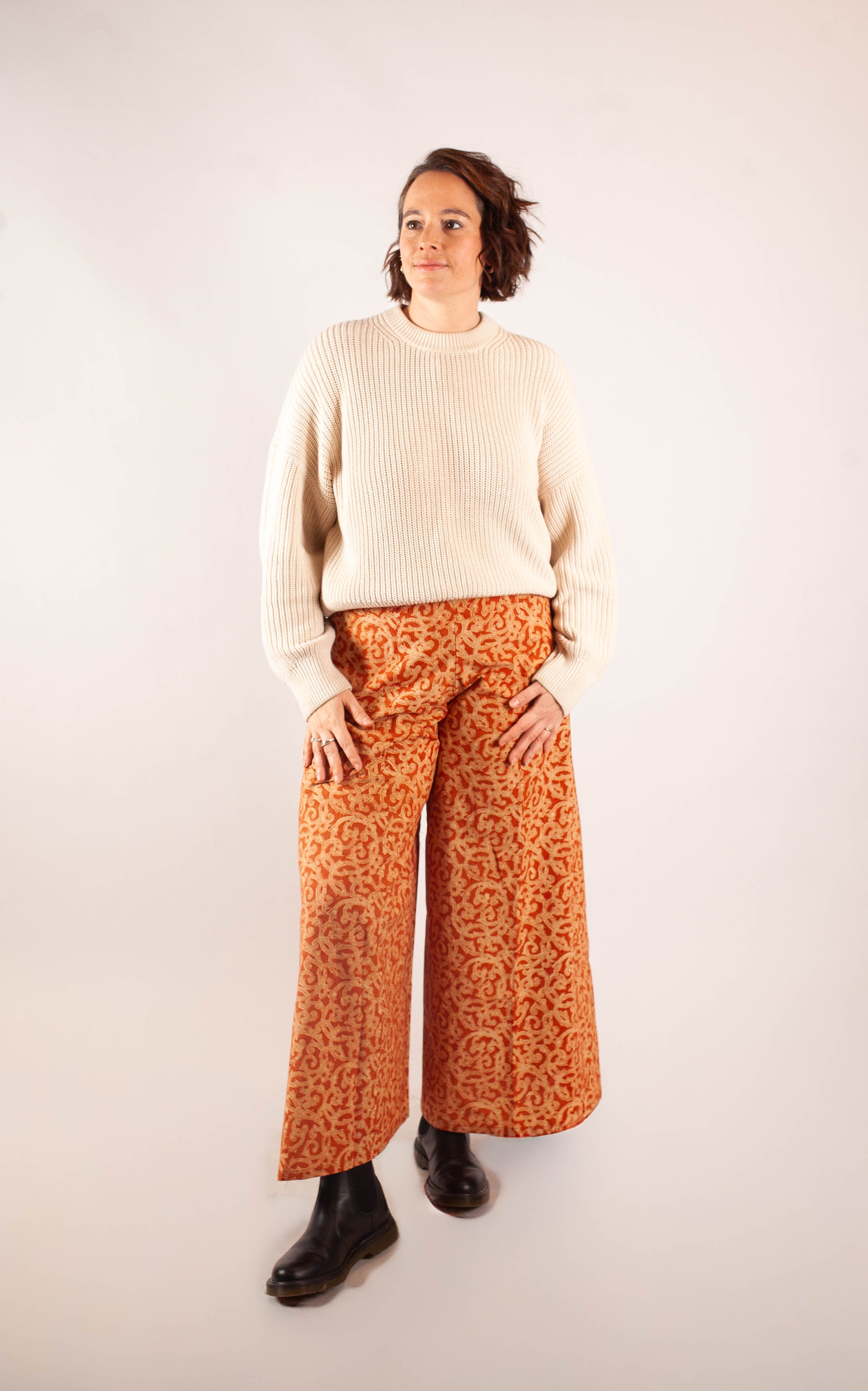 Pantalon SARASWATI - Coton bio - Imprimé Kama