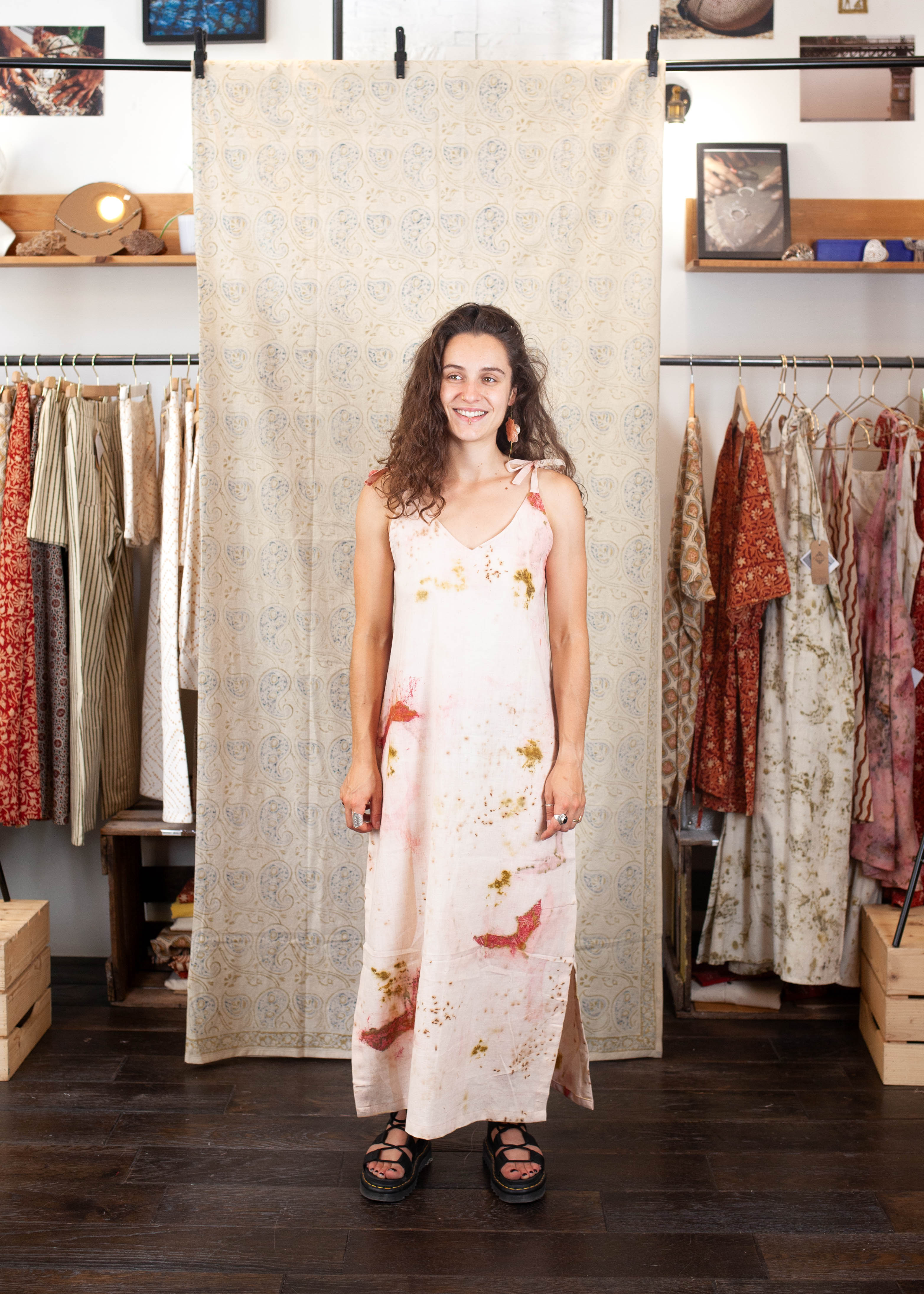 Robe UDUPI - Coton bio - Imprimé BHOR (AUBE)