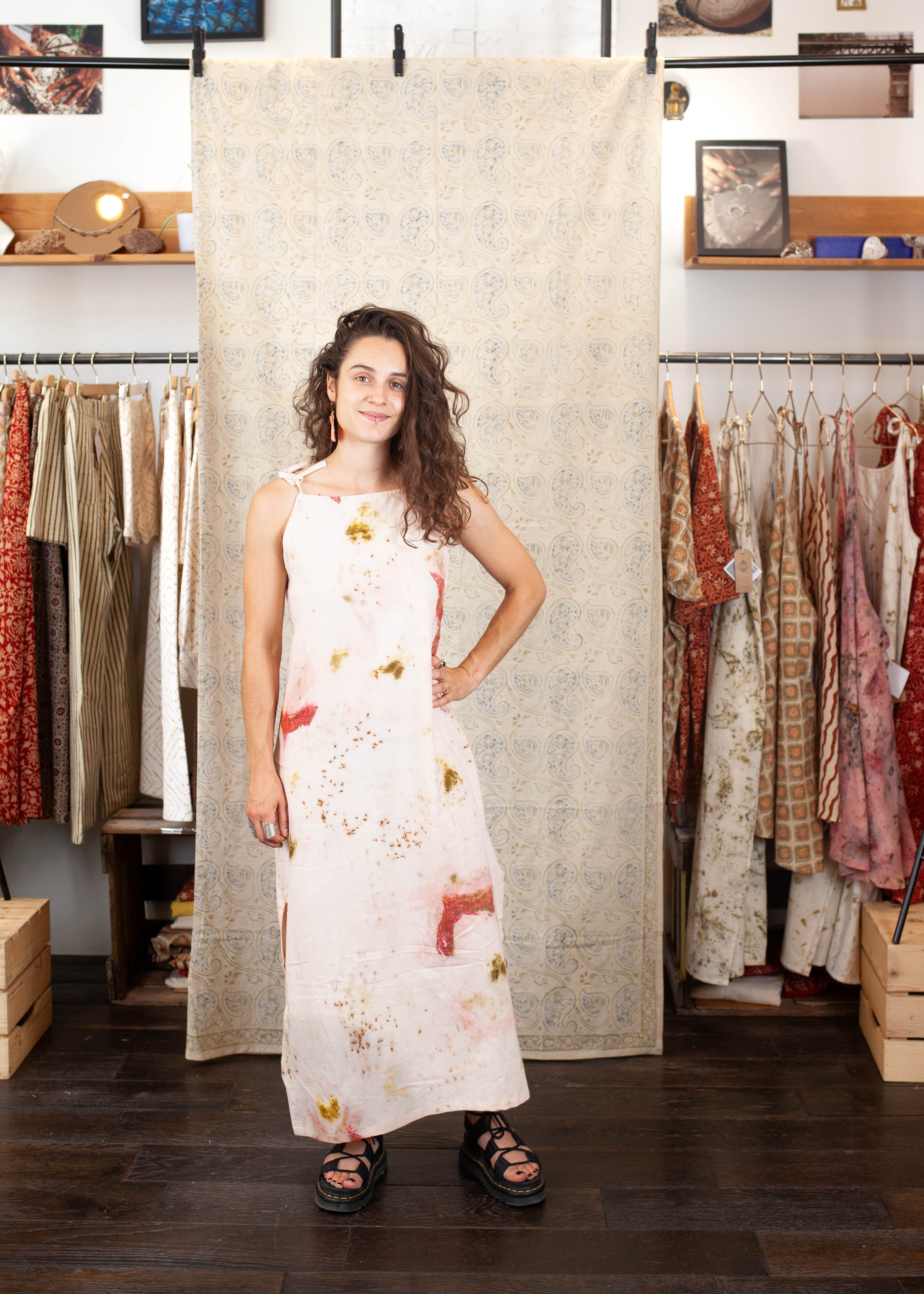 Robe UDUPI - Coton bio - Imprimé BHOR (AUBE)