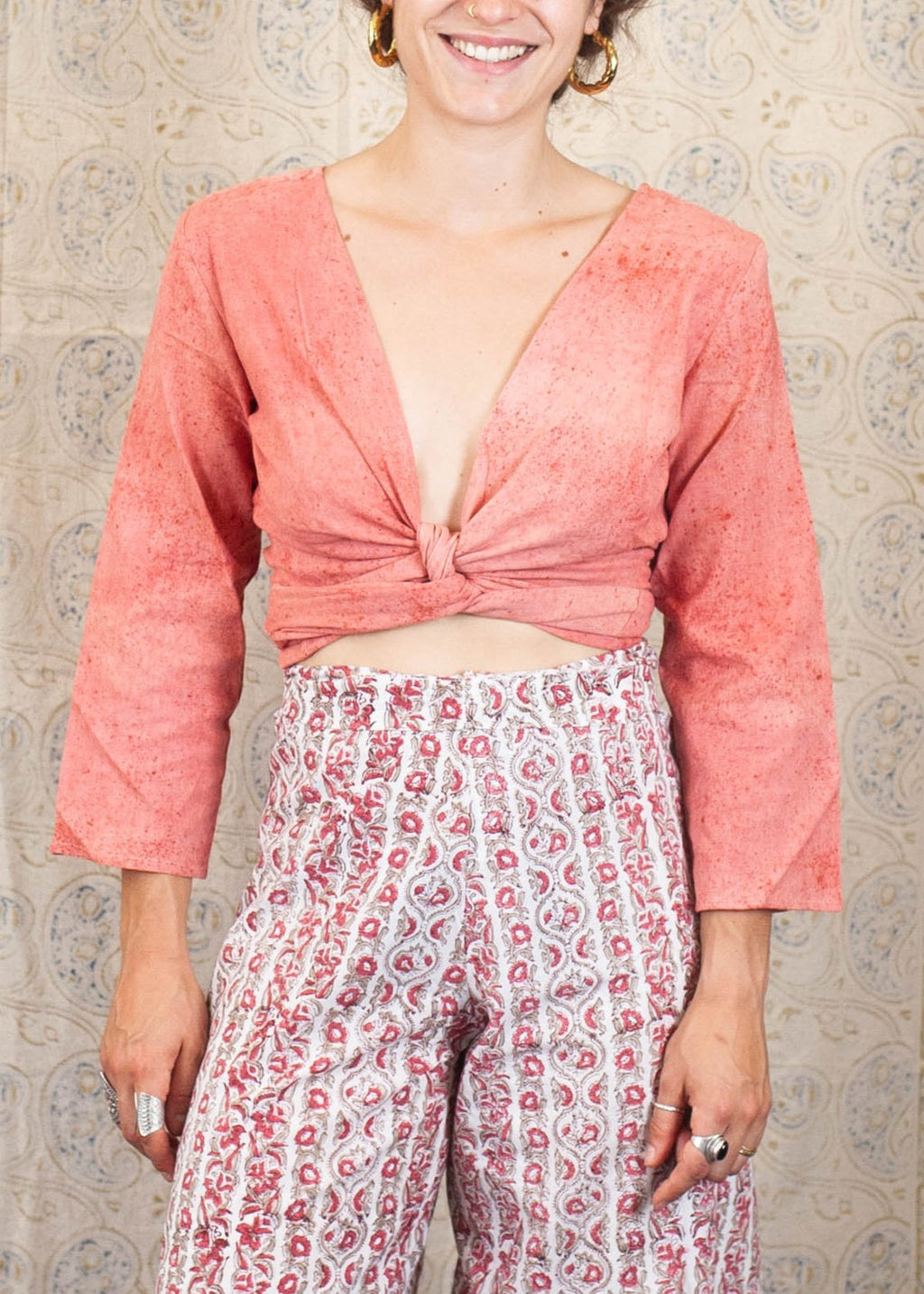 Top BENARES - Imprimé Manjishta - Coton bio