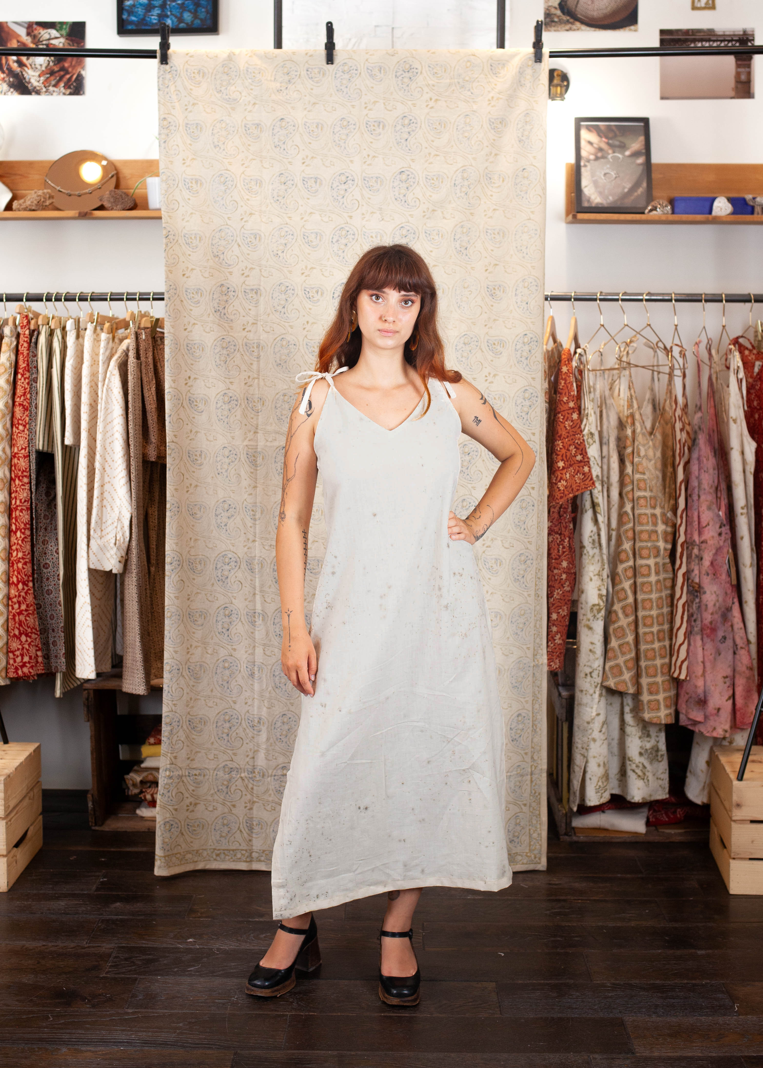 Robe UDUPI - Coton bio - Imprimé RAAT (NUIT)