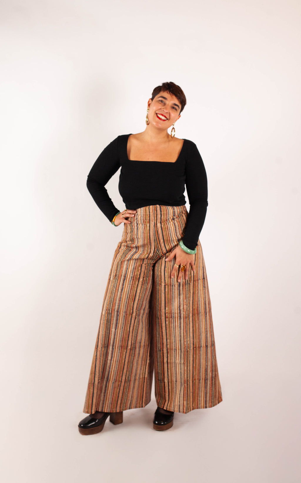 Pantalon Saraswati - Imprimé ARUNACHALA - coton bio