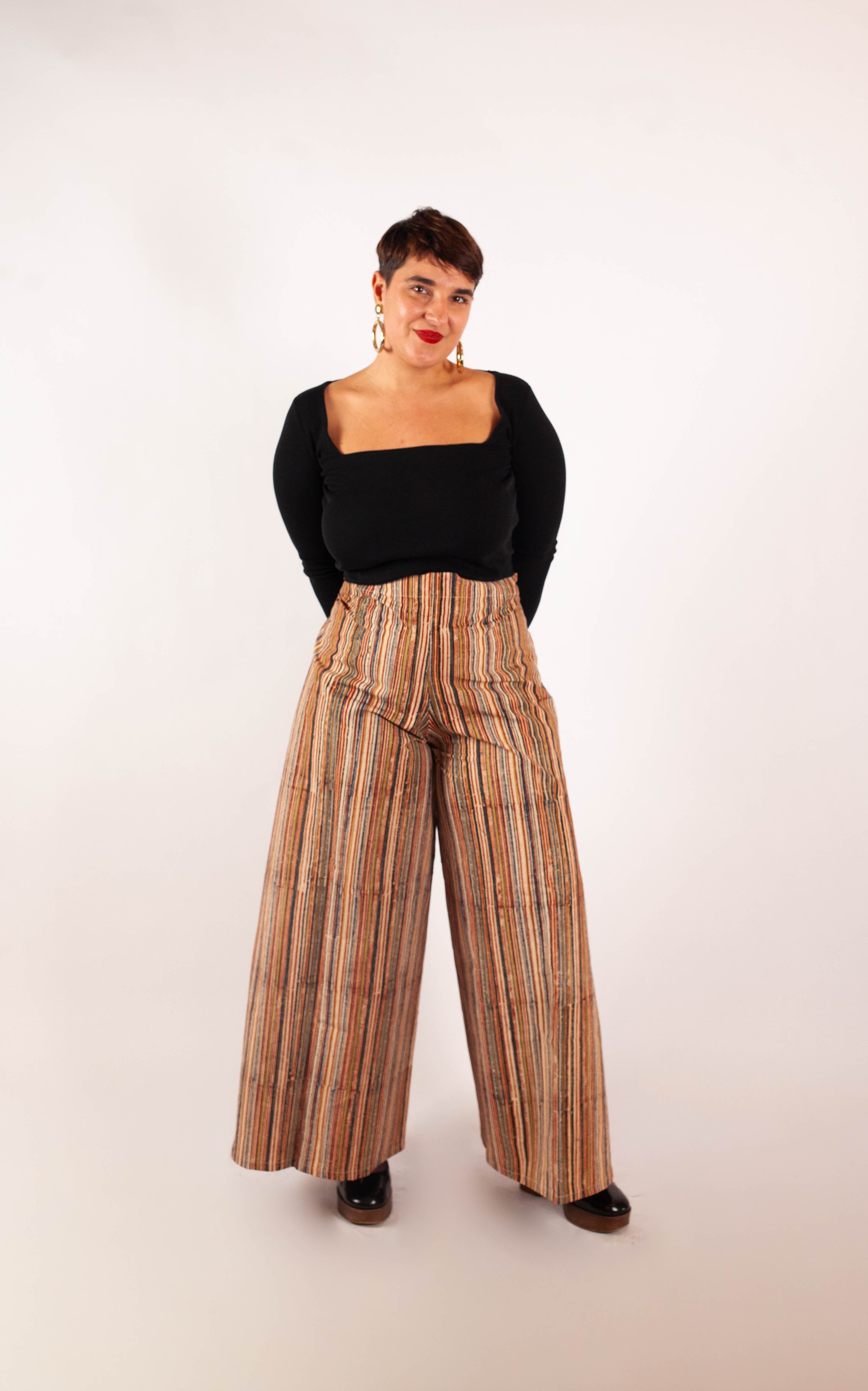 Pantalon Saraswati - Imprimé ARUNACHALA - coton bio