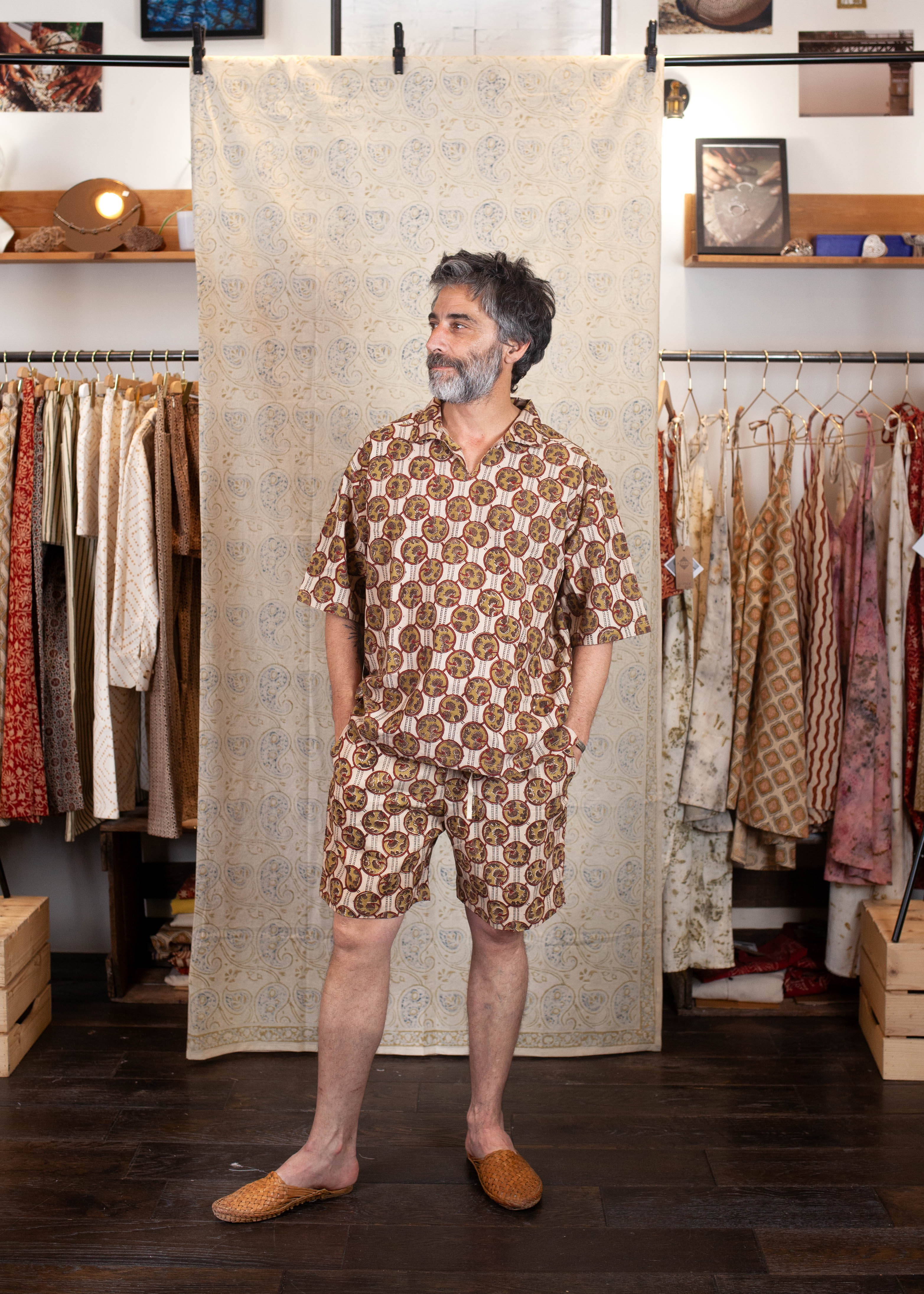 Short Bhuj -  COTON BIO - Imprimé JAD (RACINE)