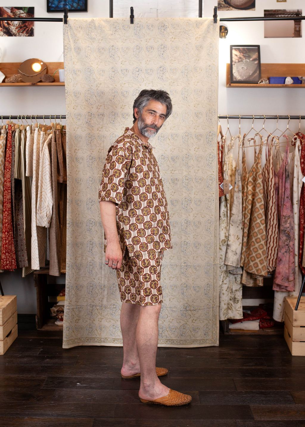 Short Bhuj -  COTON BIO - Imprimé JAD (RACINE)
