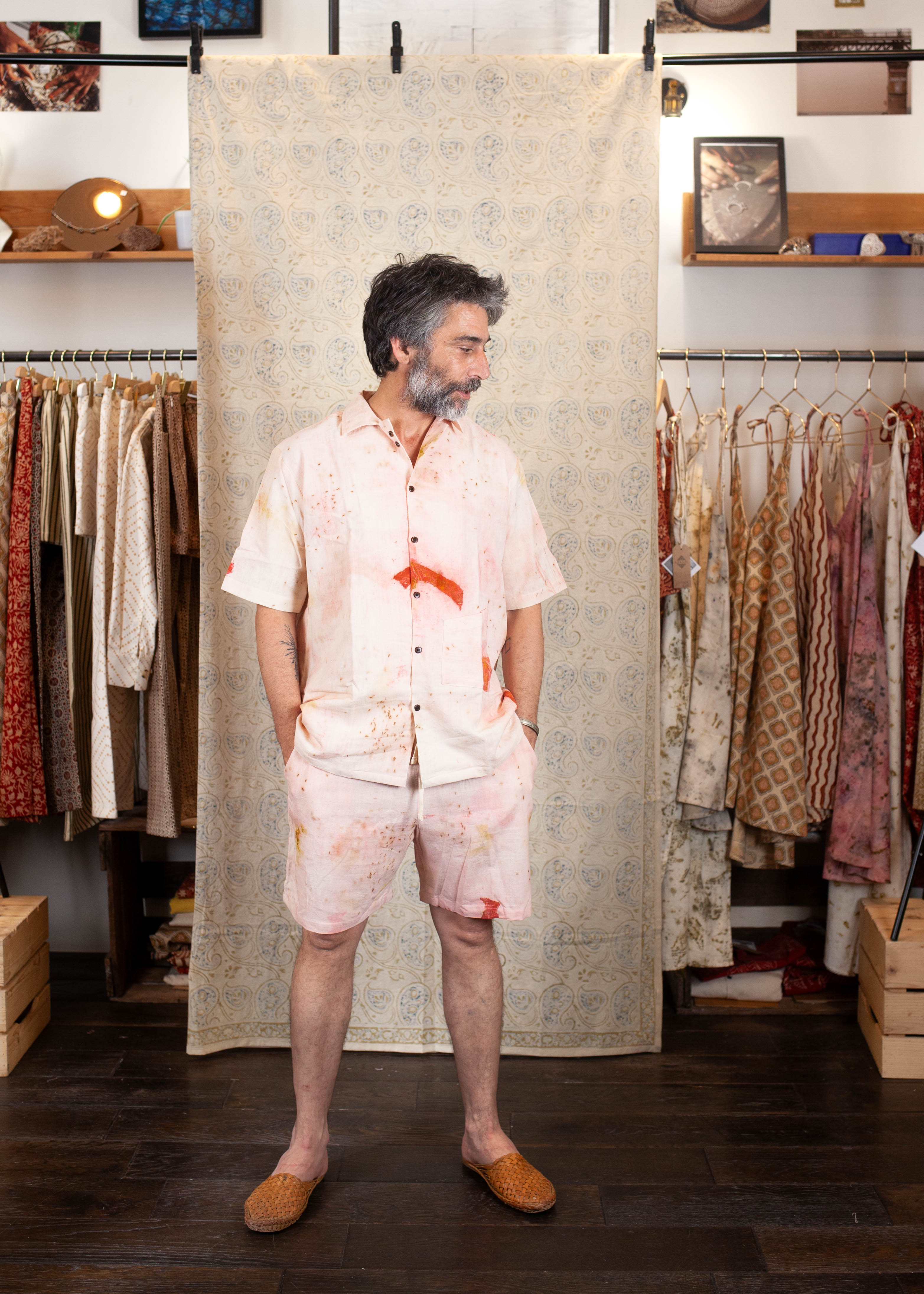 Chemise Linga - CONTON BIO - IMPRIMÉ BHOR (AUBE)