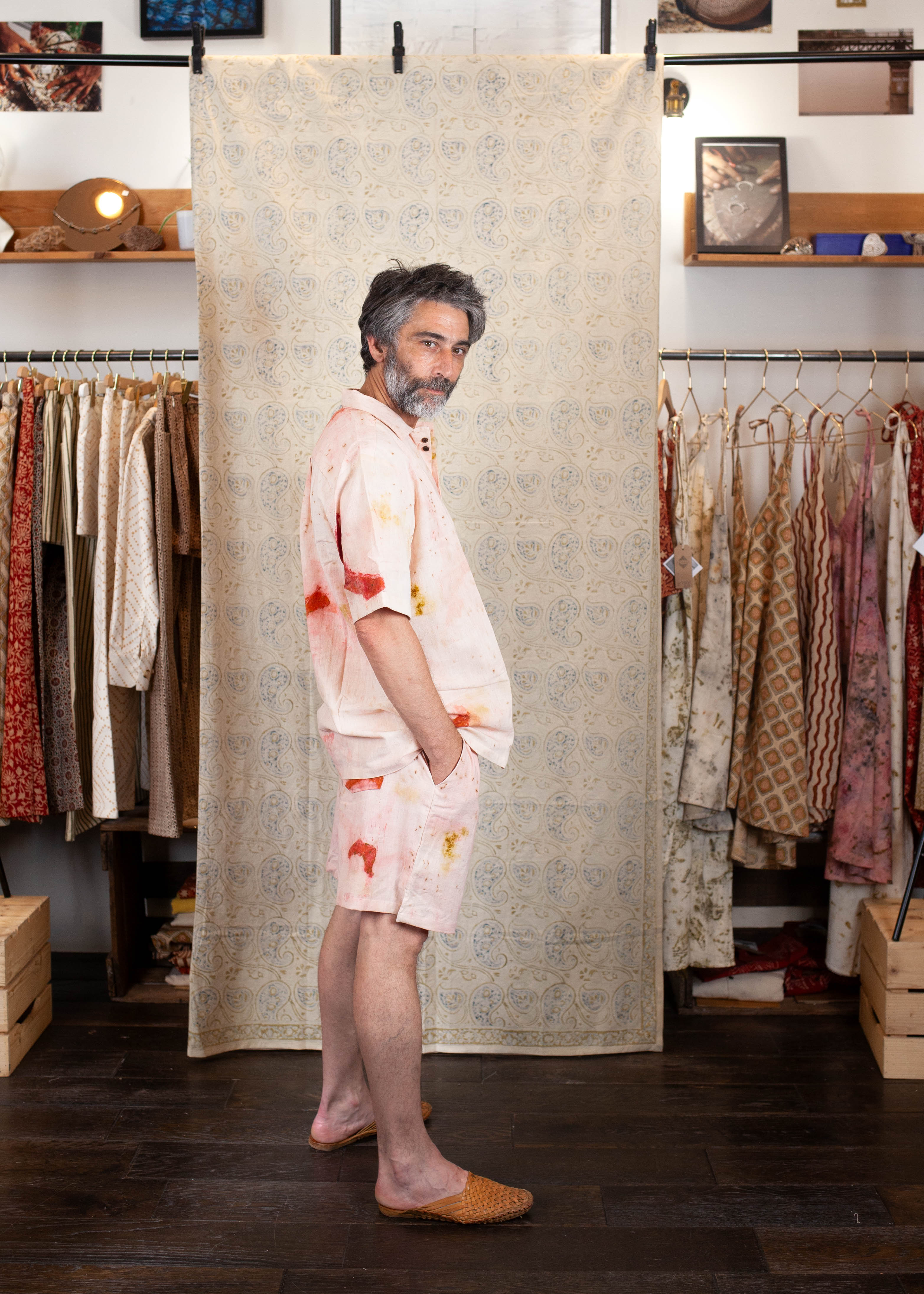 Chemise Linga - CONTON BIO - IMPRIMÉ BHOR (AUBE)