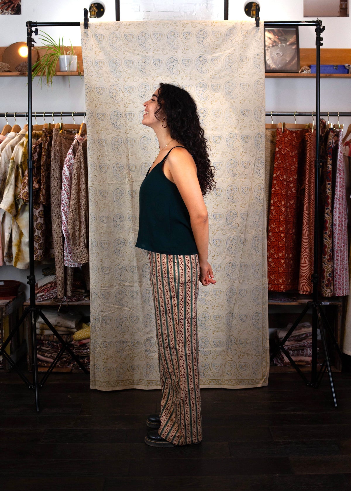 Pantalon GWALIOR - Coton bio - Coloris JASMIN