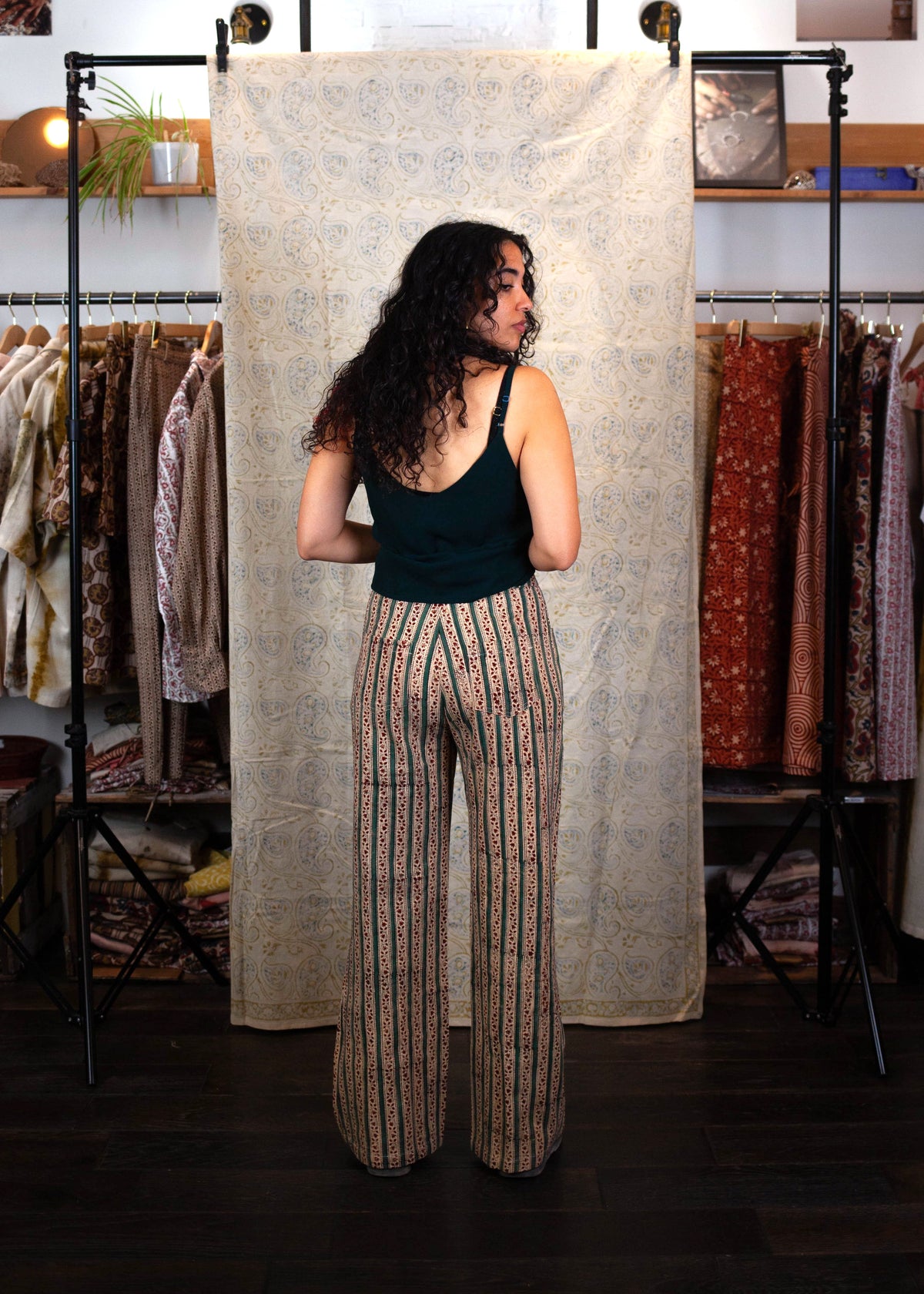 Pantalon GWALIOR - Coton bio - Coloris JASMIN