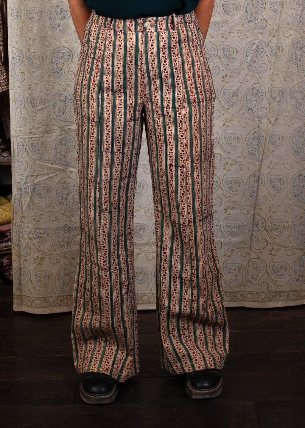 Pantalon GWALIOR - Coton bio - Coloris JASMIN