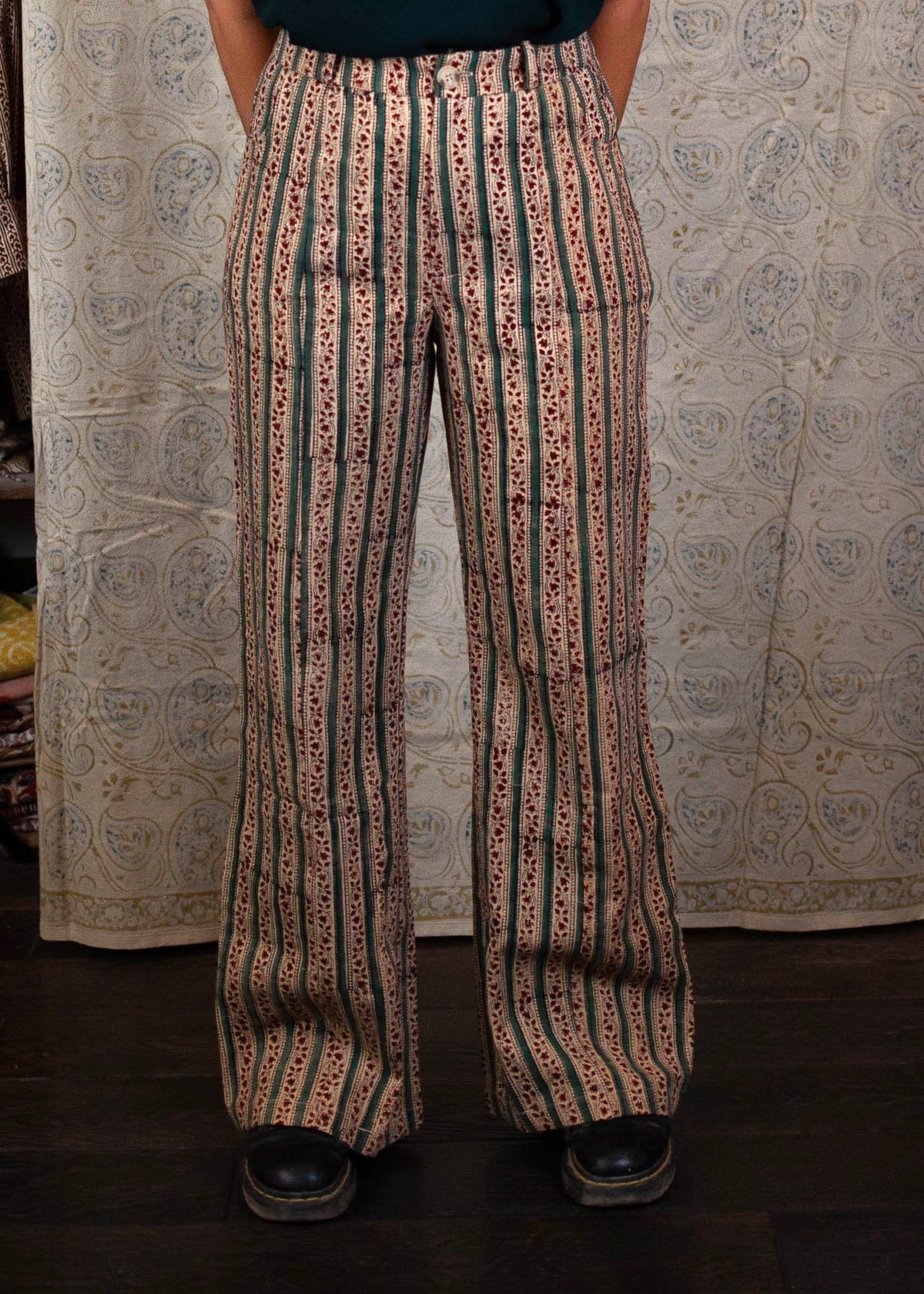Pantalon GWALIOR - Coton bio - Coloris JASMIN