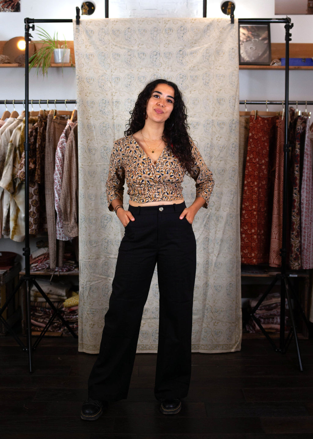 Pantalon GWALIOR - Coton bio - Coloris Kala Kaua