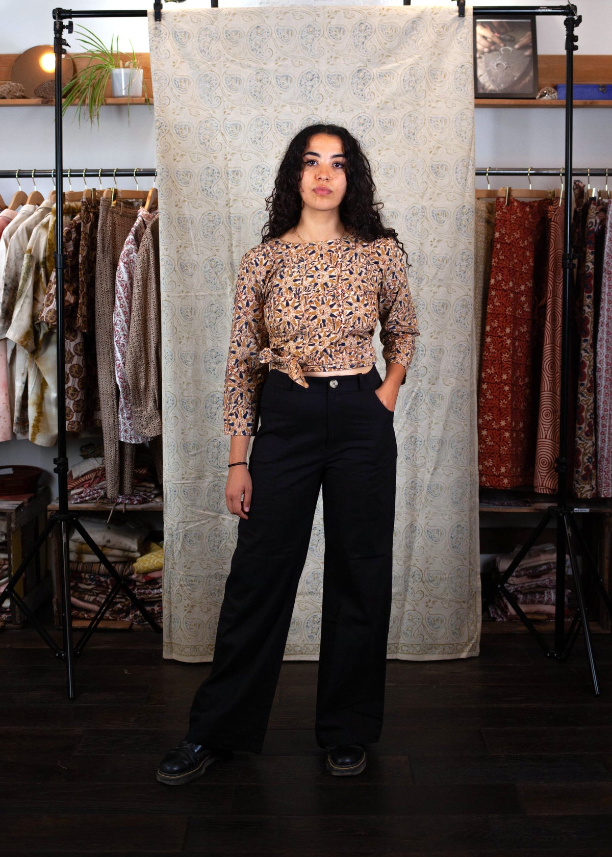 Pantalon GWALIOR - Coton bio - Coloris Kala Kaua