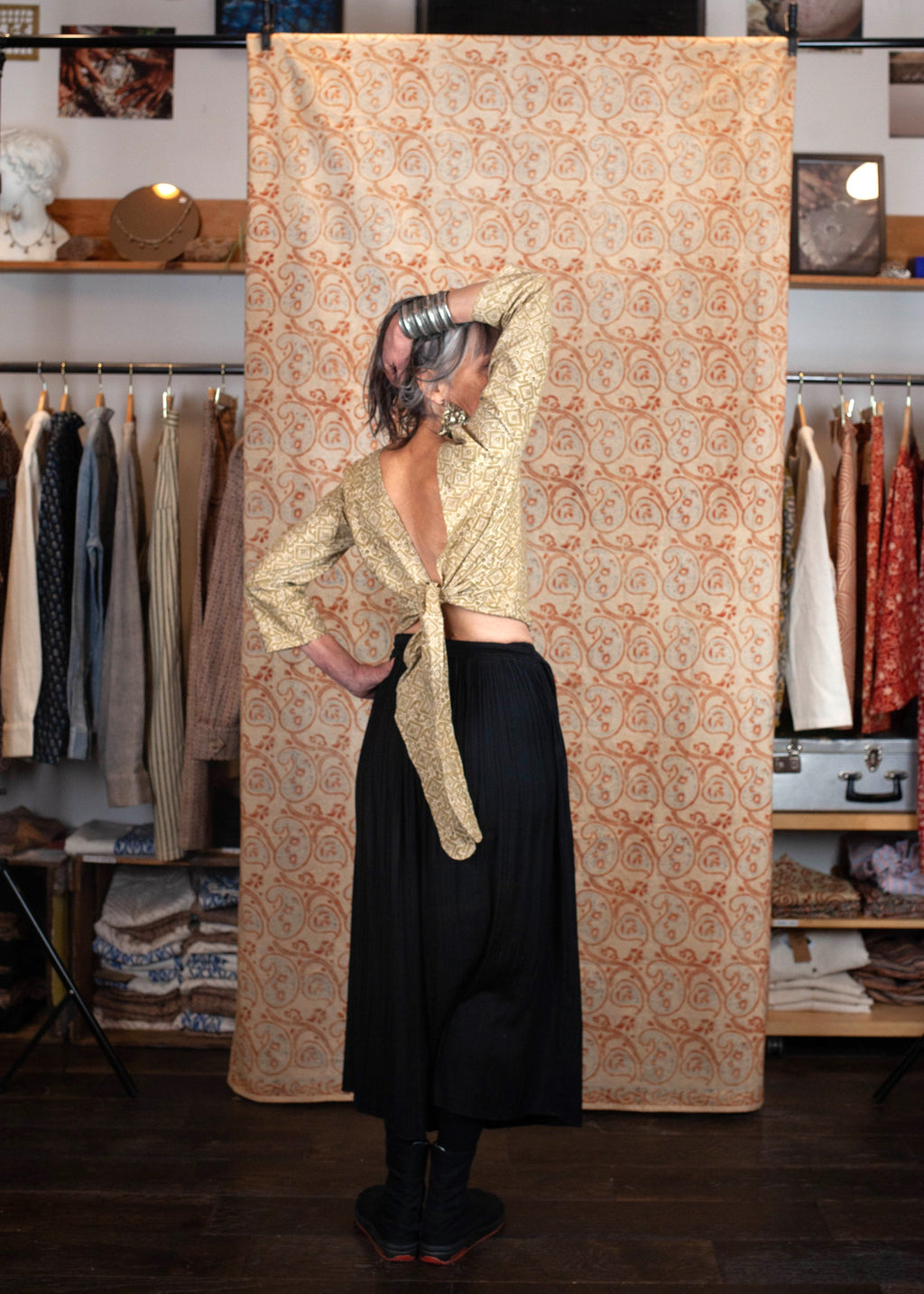 Top BENARES  -Coton bio - Imprimé SAATH (ensemble)