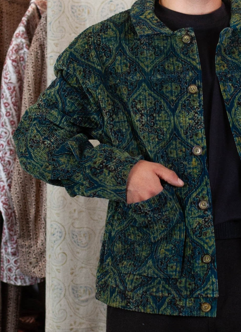 Veste SKANDA - Velours côtelé - Imprimé UTPATTI (origine)