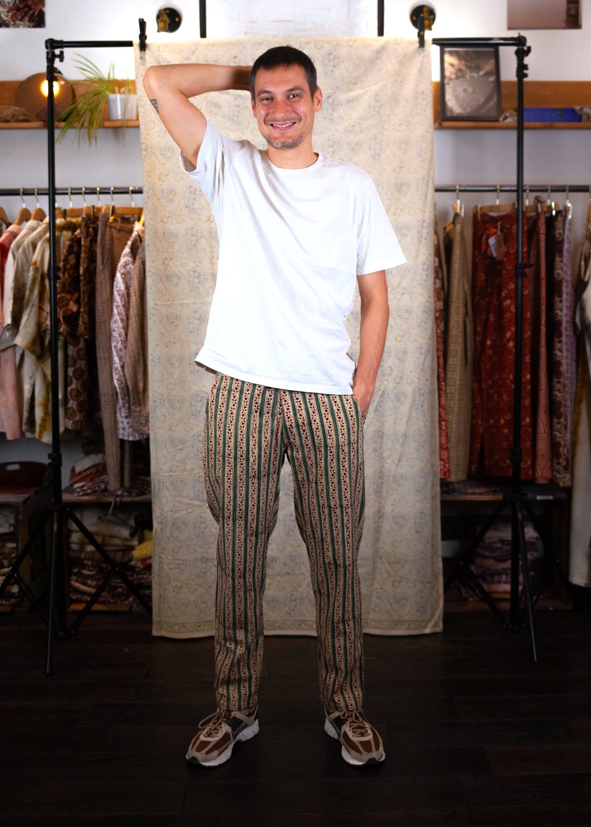 Pantalon Hosur - Coton bio - Imprimé JASMIN
