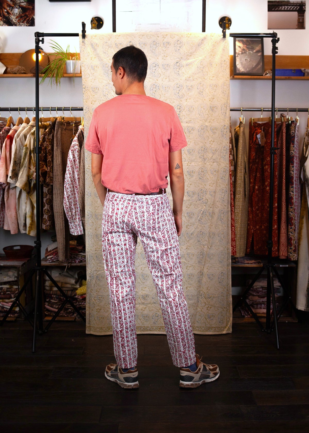 Pantalon Hosur - Coton bio - Imprimé ROSE